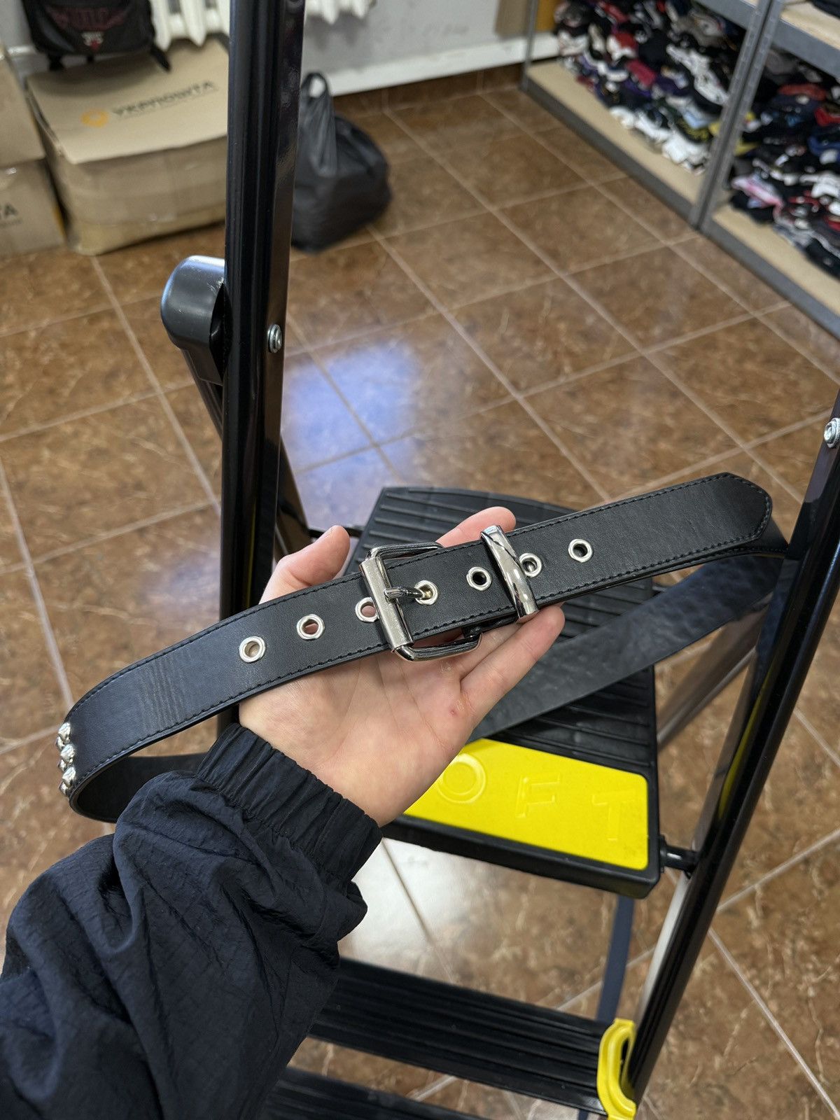 Japanese Brand 🇺🇸 Vintage 90s Japanese Metal Punk Rock Emo Goth Belt Japan Size ONE SIZE - 4 Thumbnail