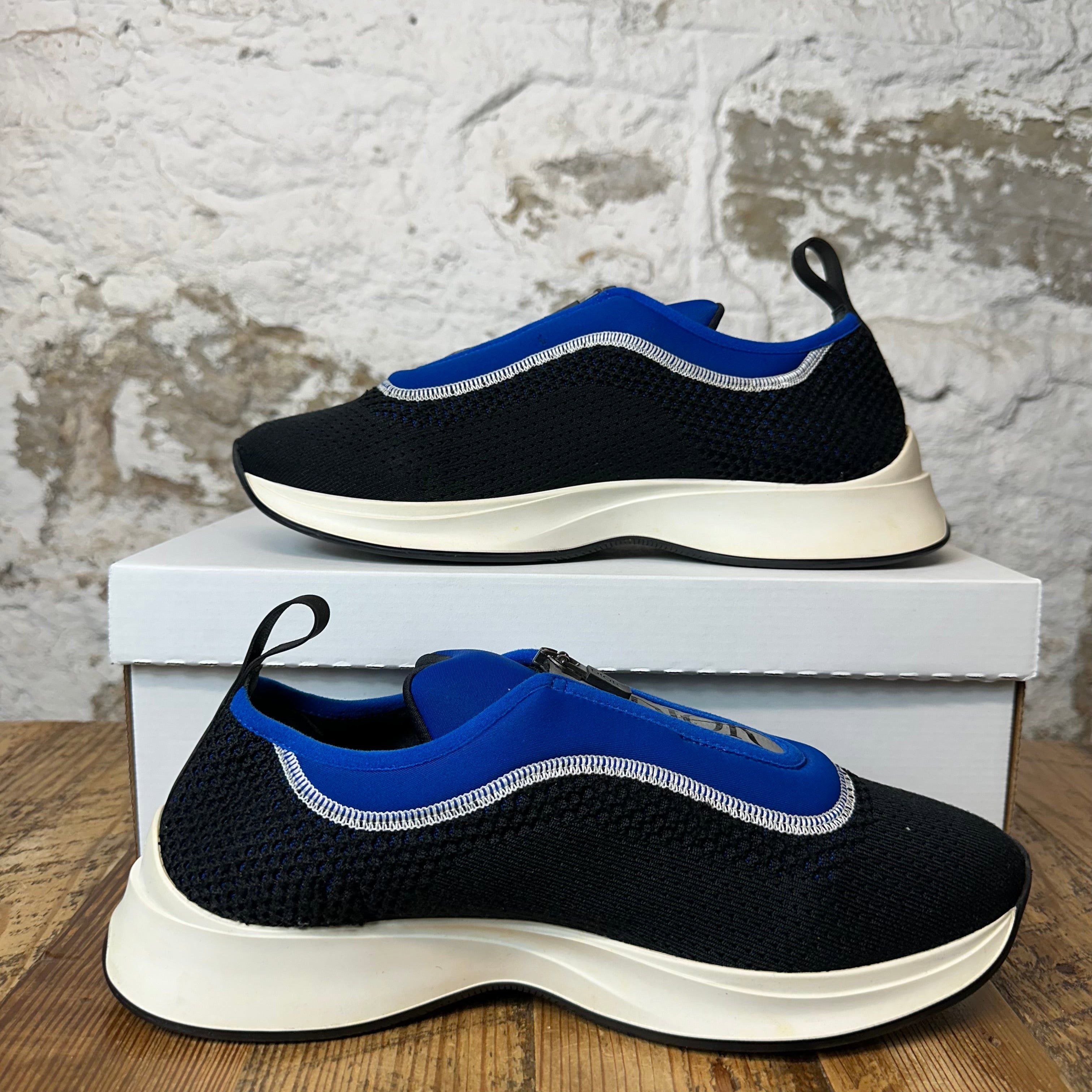 Dior Dior B25 Blue Black White Zipper Sneaker Sz 9 (42) Size US 9 / EU 42 - 1 Thumbnail