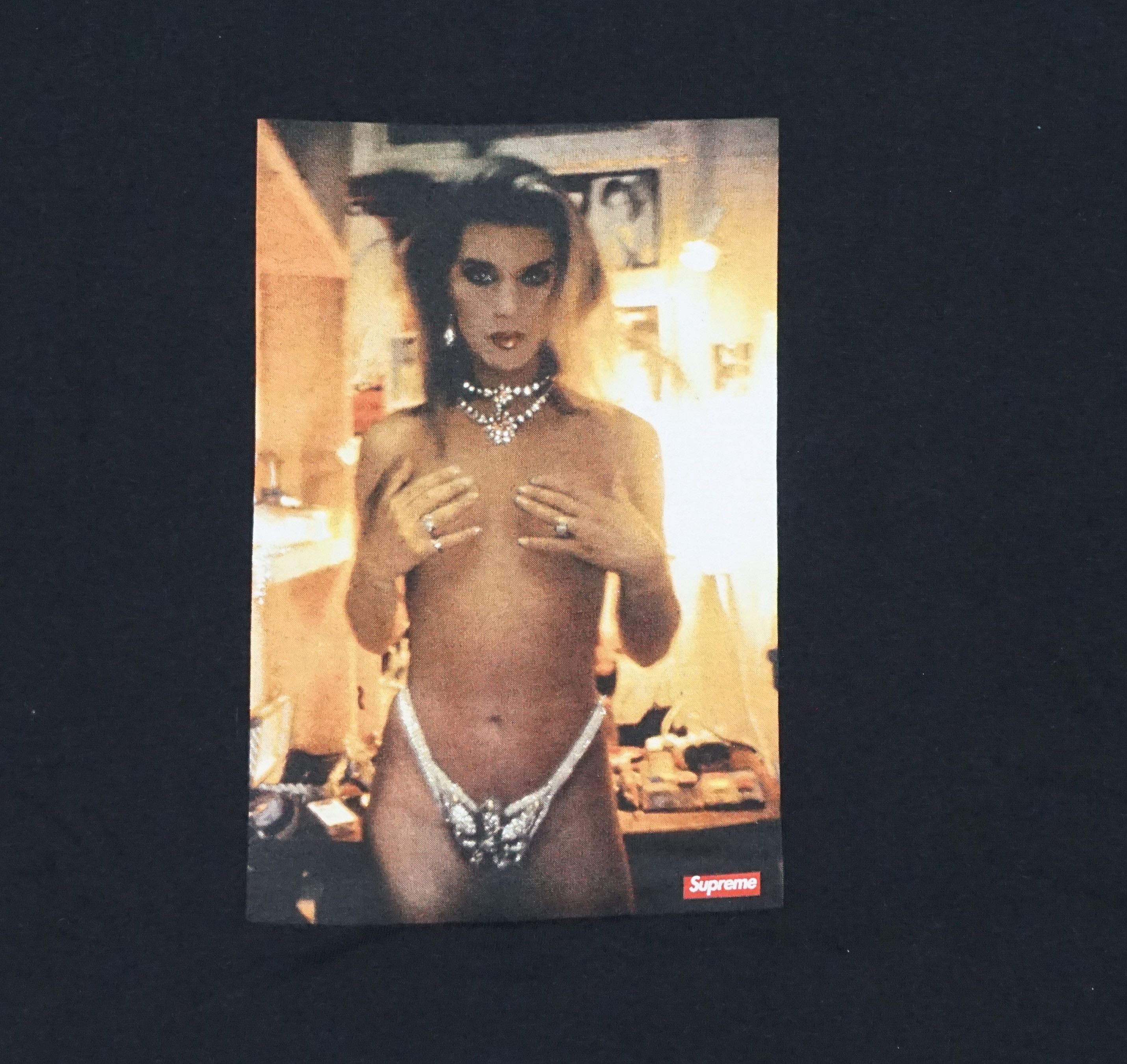 Supreme SS18 Supreme Nan Goldin Kim in Rhinestone T-shirt Size US L / EU 52-54 / 3 - 2 Thumbnail
