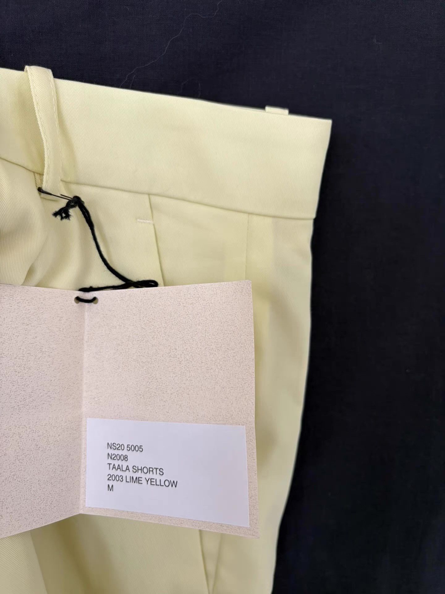 Namacheko Namacheko Men's Lemon Yellow Wool Shorts Ｑ21 Size US 34 / EU 50 - 5 Thumbnail