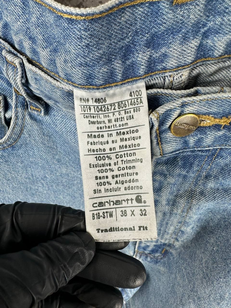 Carhartt Carhartt B18 Traditional Fit Straight Leg Jeans 38x32 Mexico Size US 38 / EU 54 - 14 Thumbnail