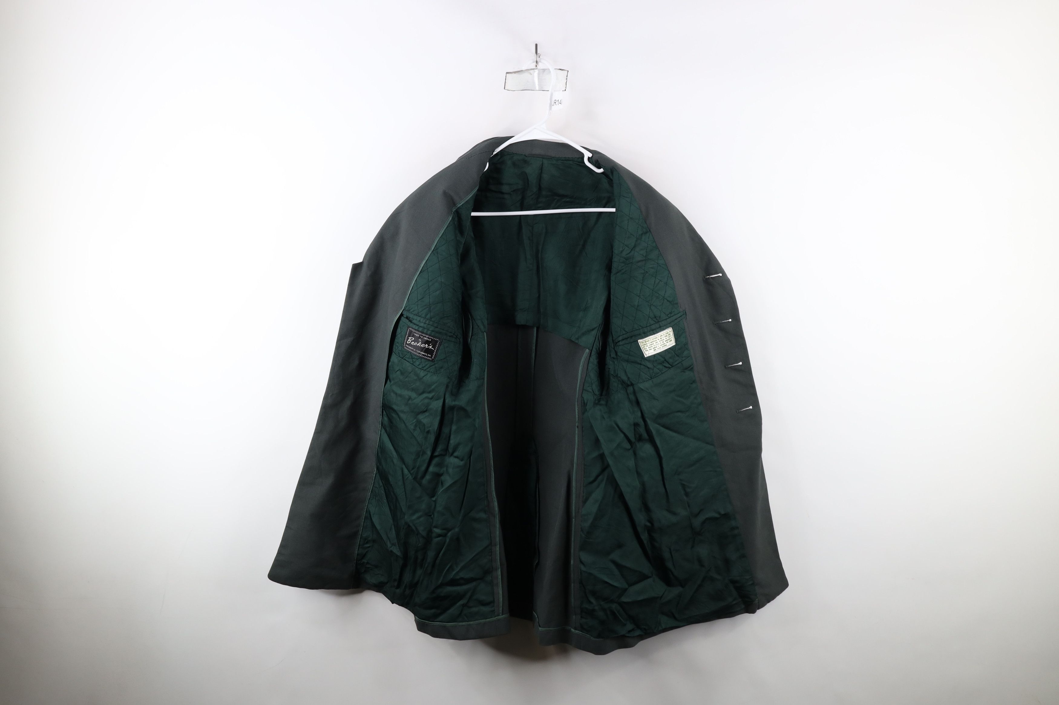 Vintage Vintage 60s Vietnam War Lined Wool Officer Jacket Green USA Size US XL / EU 56 / 4 - 9 Thumbnail