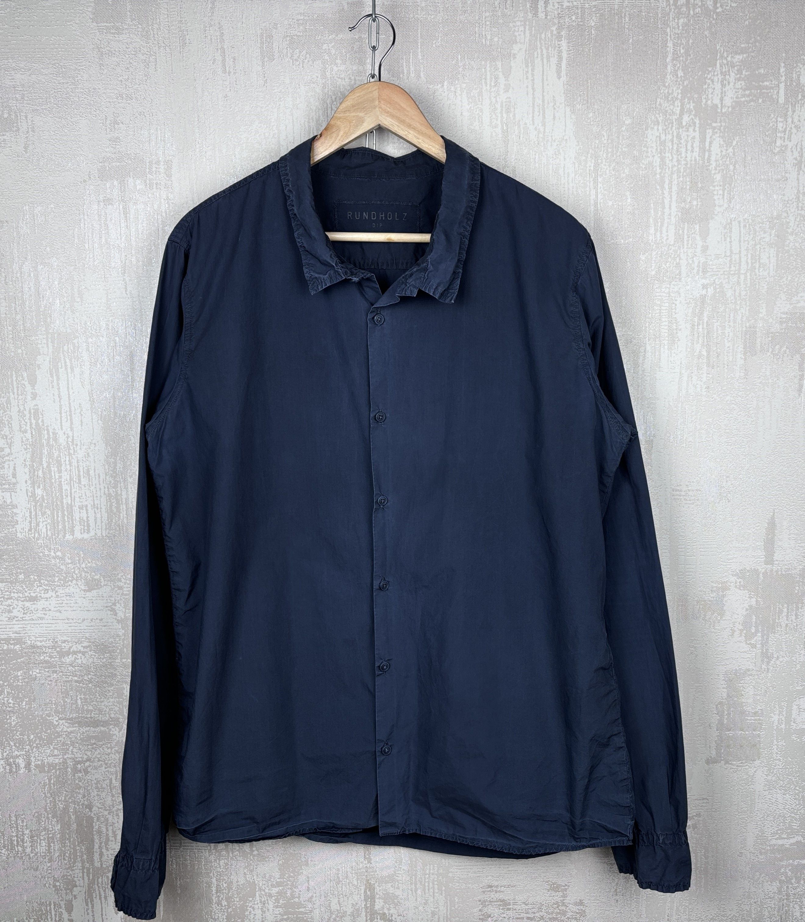 Rundholz Rundholz Dip Long Sleeve Shirt Faded Color Navy Blue Size US L / EU 52-54 / 3 - 1 Thumbnail