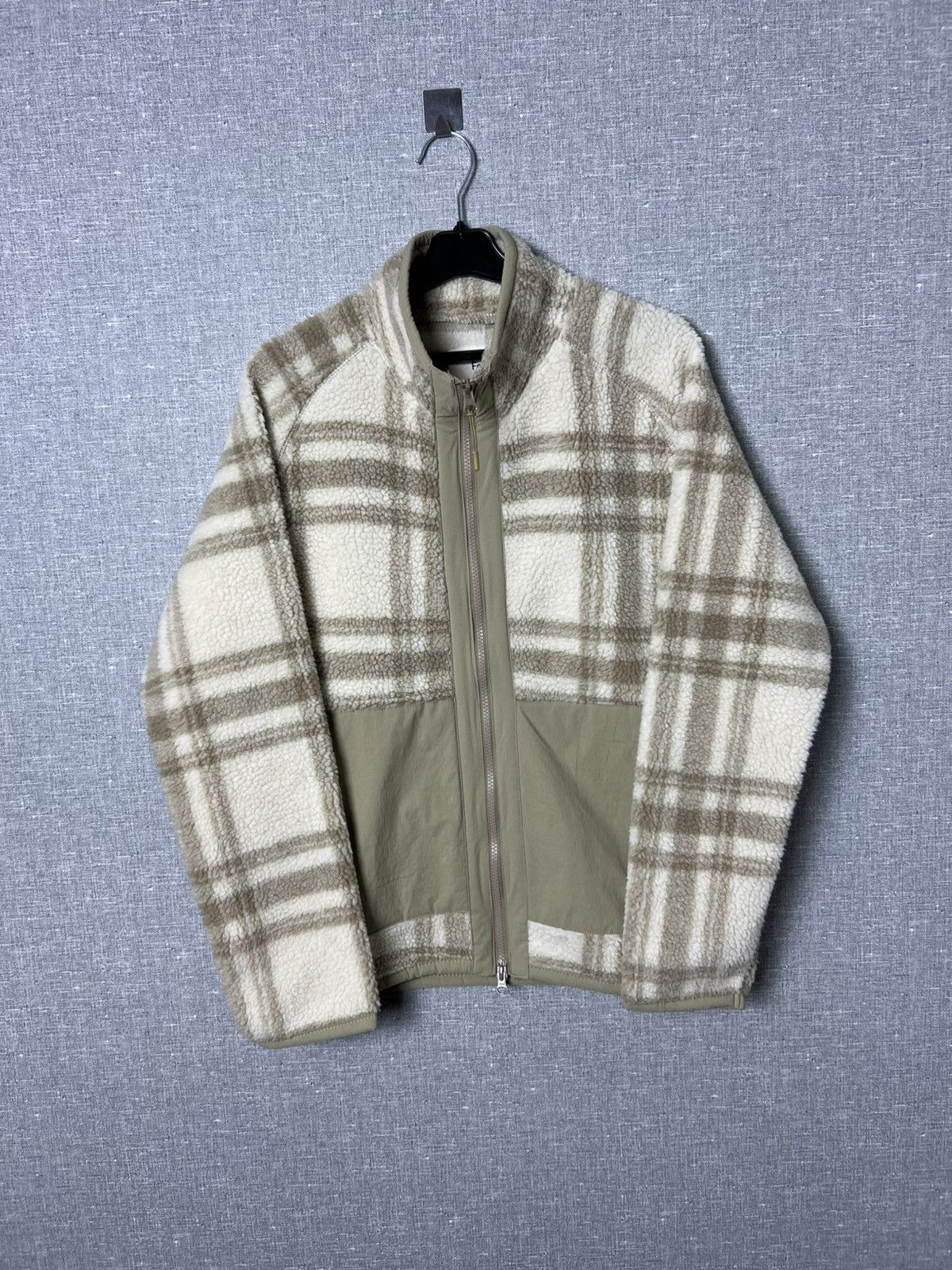 Folk Folk Checkered Full Zipper Sherpa Jacket Teddy Fleece Plaid Size US M / EU 48-50 / 2 - 8 Thumbnail