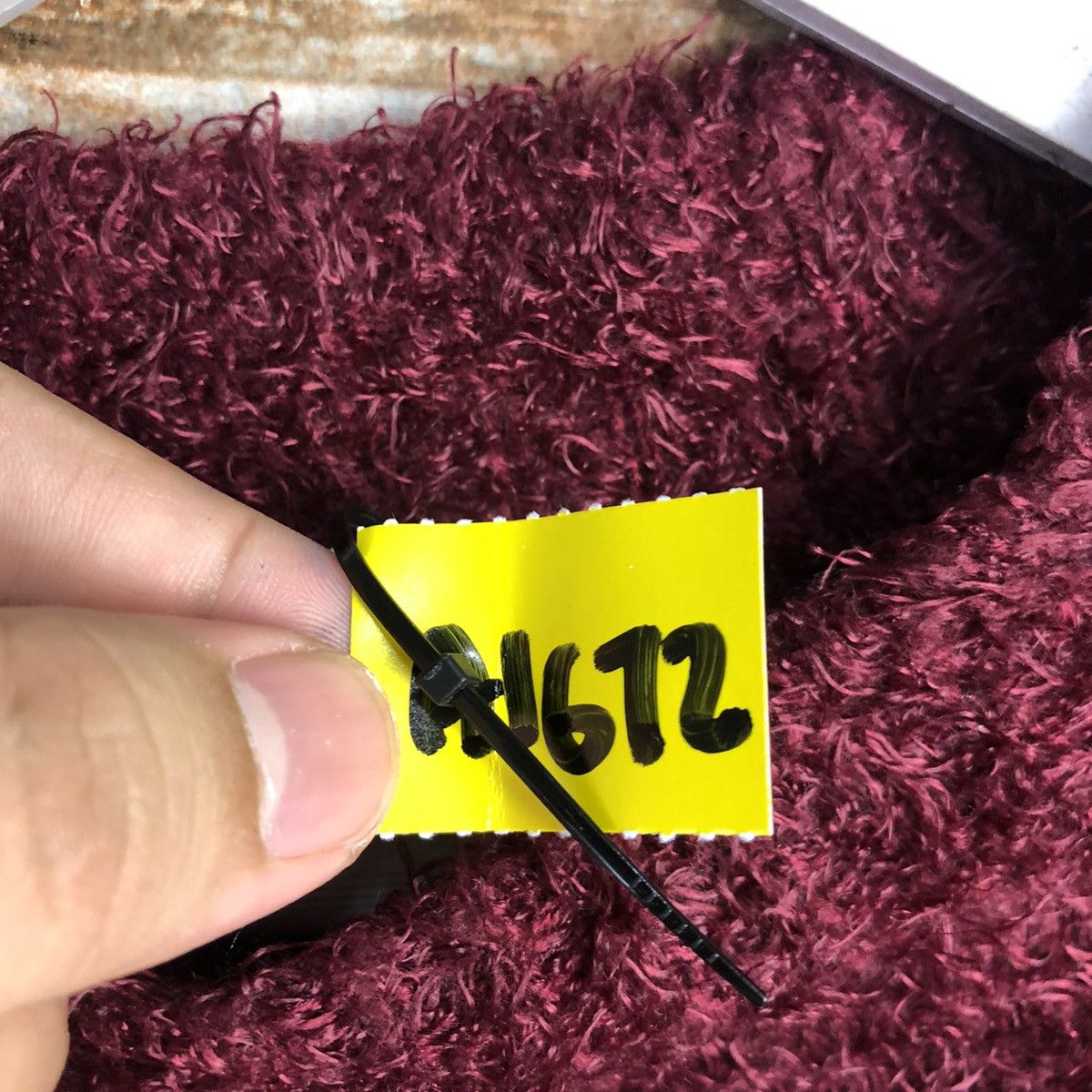 GU × Homespun Knitwear GU Maroon Knitwear crop top shaggy #A1672 Size L / US 10 / IT 46 - 10 Thumbnail