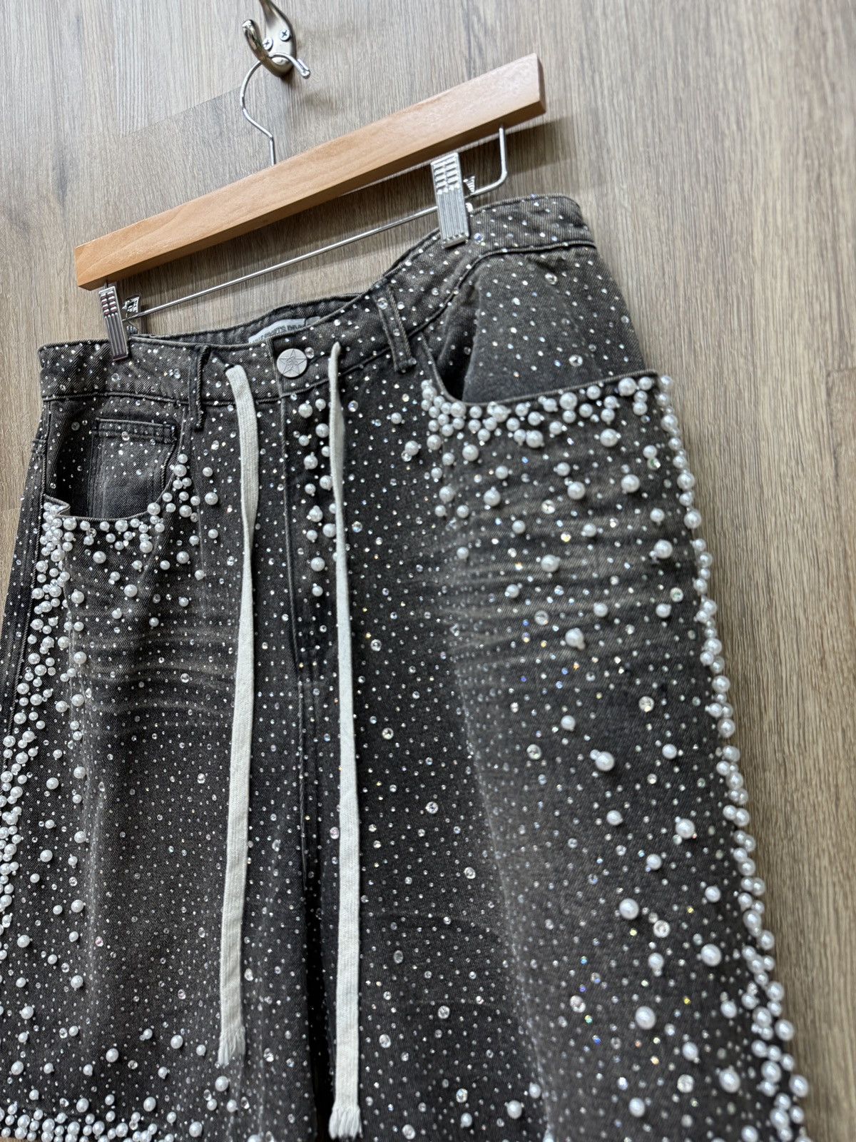 Vale Vale Rhinestone Marble Jorts Size US 30 / EU 46 - 4 Thumbnail