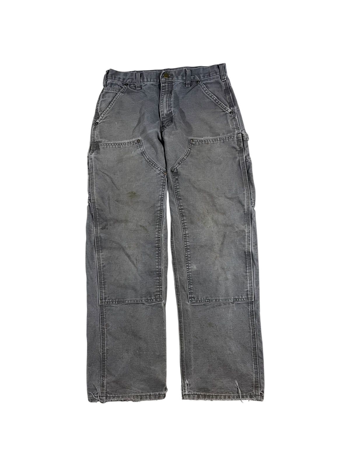 Grey Double Knee Pants | Grailed