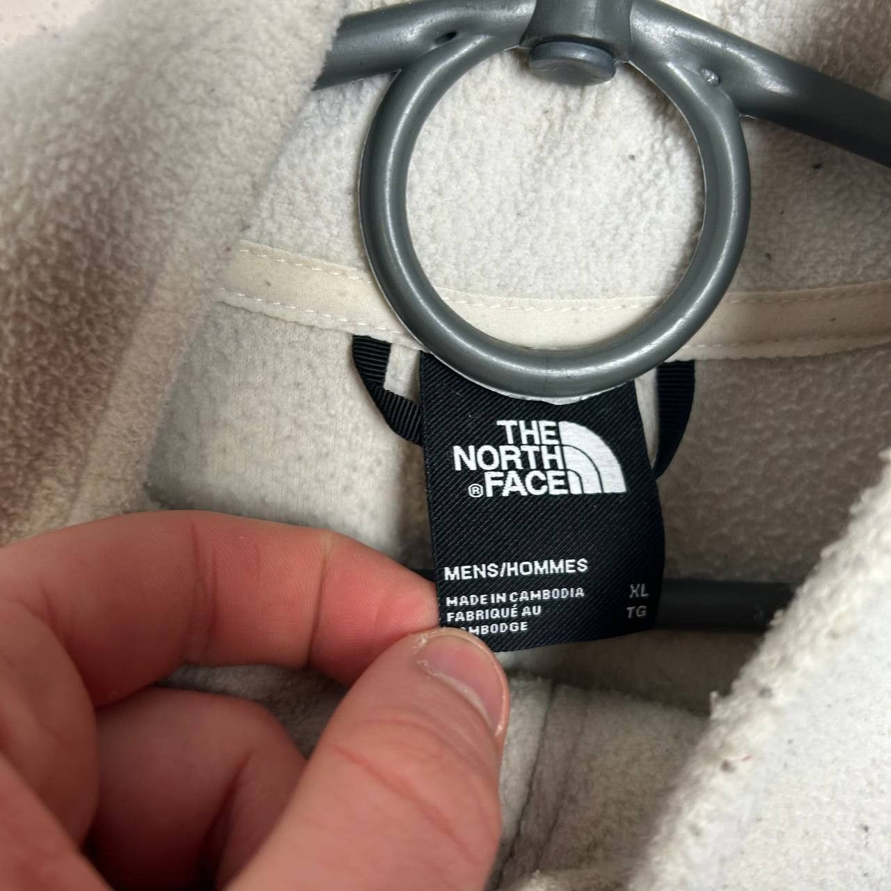 The North Face Mens The North Face Small logo white fleece sweatshirt Size US XL / EU 56 / 4 - 8 Thumbnail