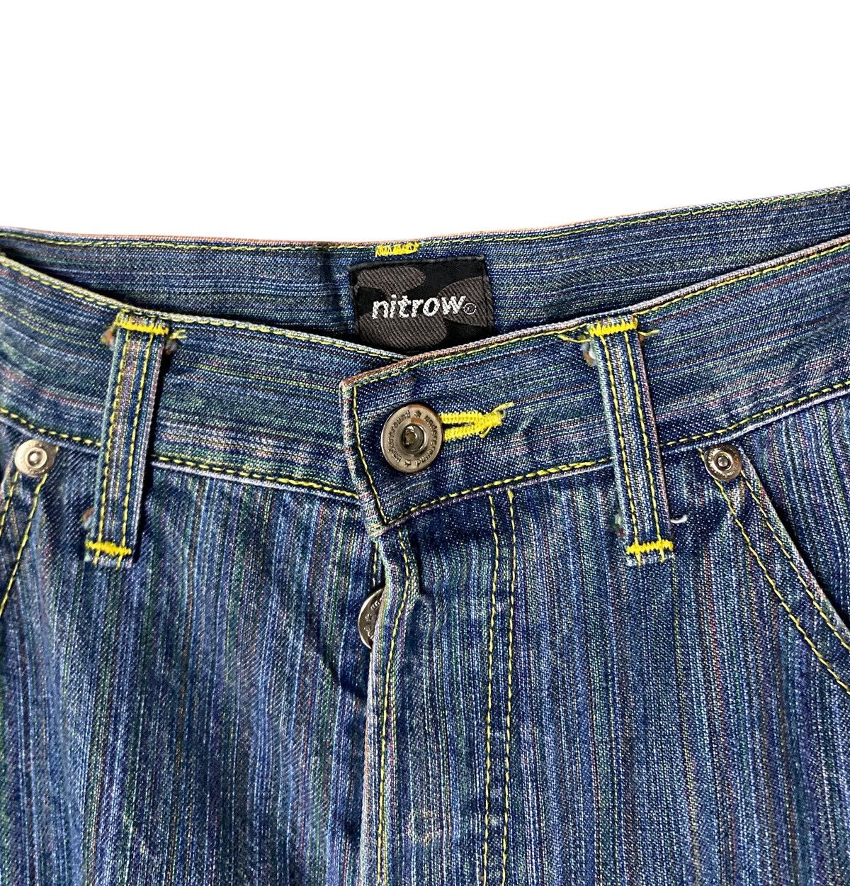 Japanese Brand Very Rare Vintage Japanese Brand Nitrow Baggy Jeans 1990s Size US 37 - 8 Thumbnail