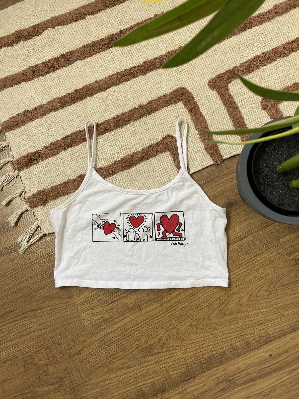 Keith Haring KEITH HARING WHITE Y2K CUTE TANK TOP Size M / US 6-8 / IT 42-44 - 1 Thumbnail