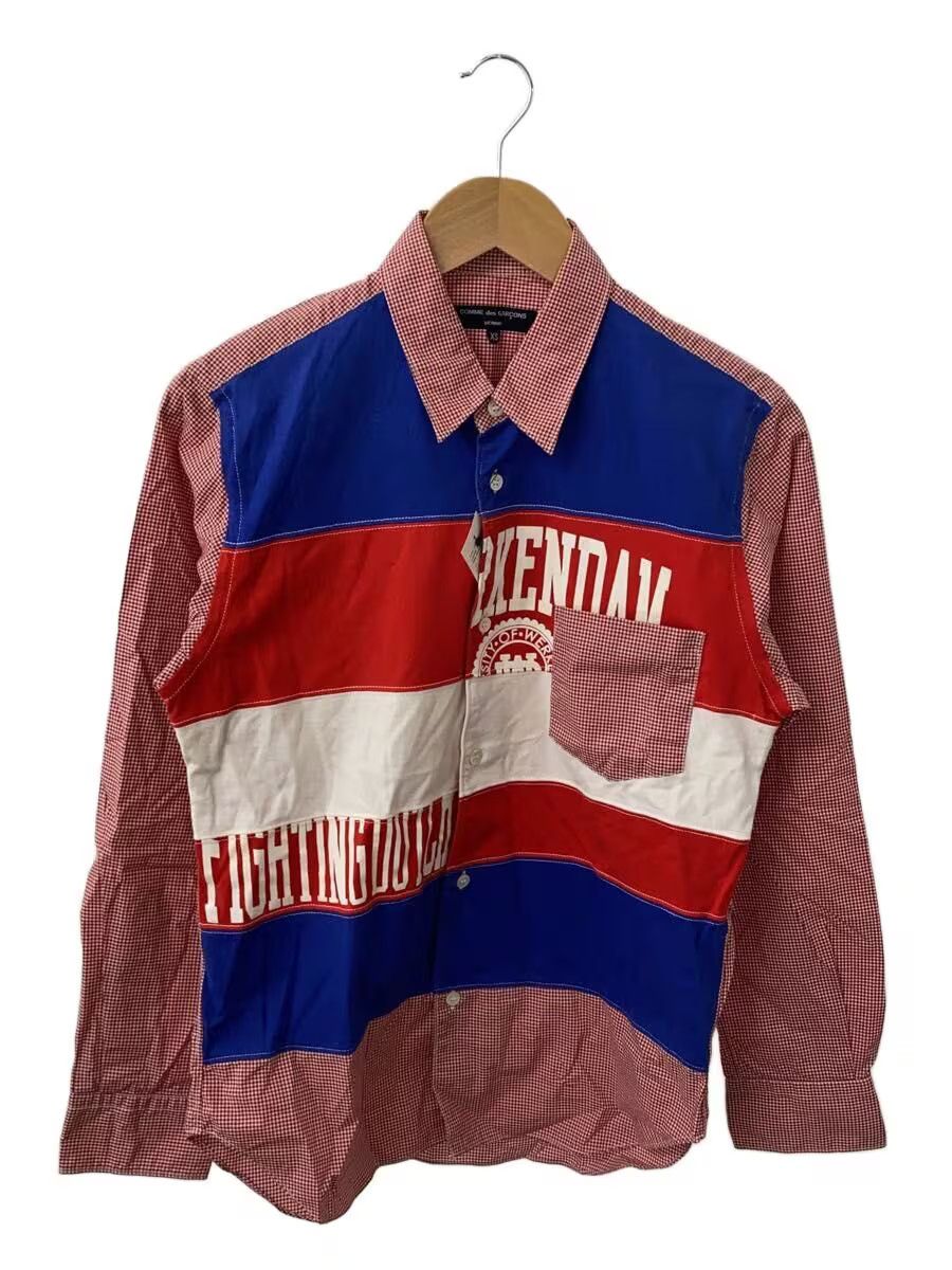 Comme des Garcons Homme AD2019 Reconstructed Patchwork Long Sleeve Shirt Size US XS / EU 42 / 0 - 1 Thumbnail