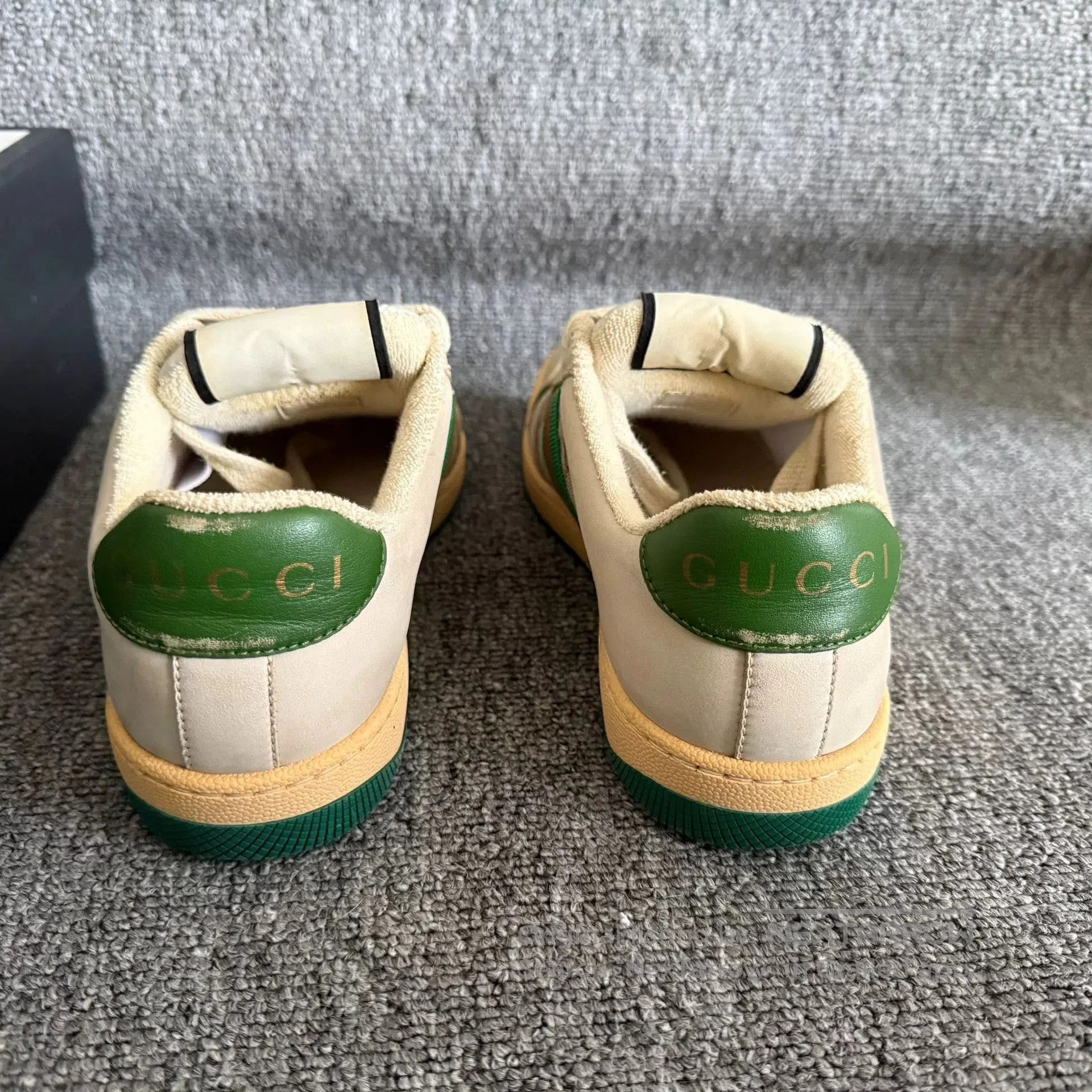 Gucci Gucci Distressed Green Tail Sneakers 35.5. Size US 4.5 / IT 34.5 - 4 Thumbnail