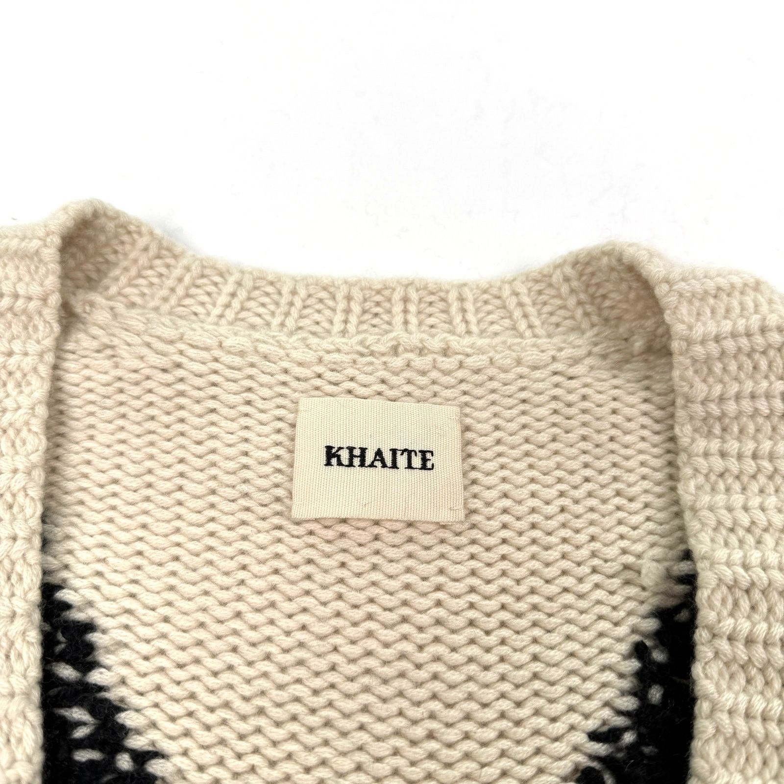 KHAITE Khaite Valerie Argyle Cashmere Sweater Deep V-Neck Oversized Size M / US 6-8 / IT 42-44 - 11 Thumbnail