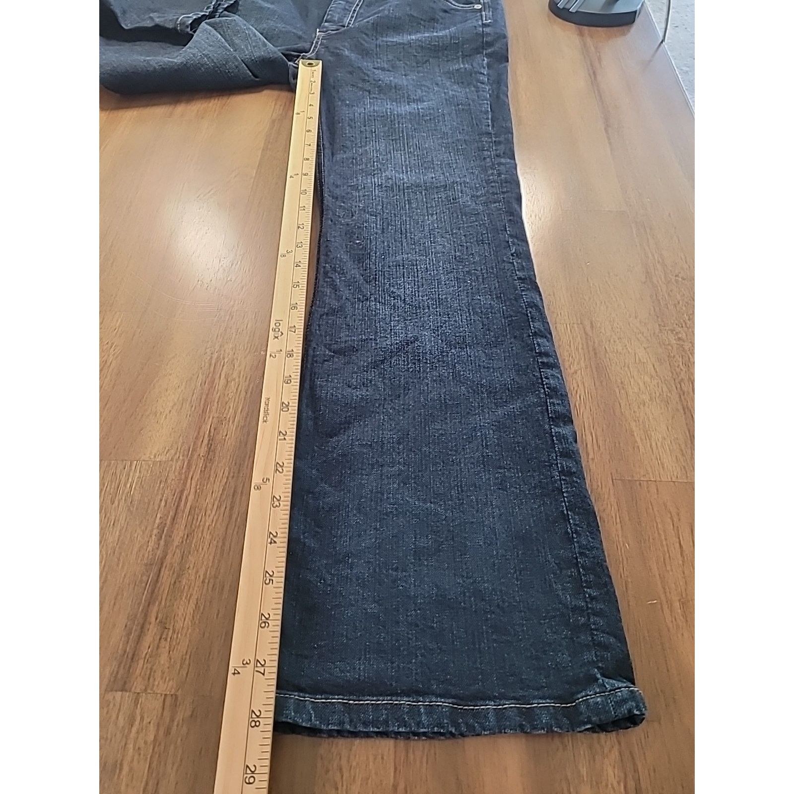 Chicos Chico’s Platinum Jeans Sz 1S Short Dark Wash Bootcut Size 30" / US 8 / IT 44 - 6 Thumbnail