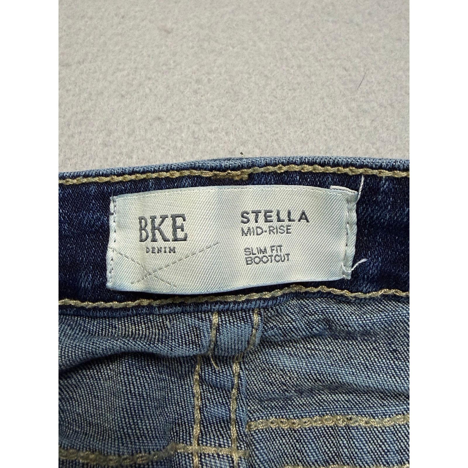 BKE BKE Stella Mid Rise Slim Fit Bootcut Jeans 27x31.5 Blue Size 27" / US 4 / IT 40 - 2 Thumbnail