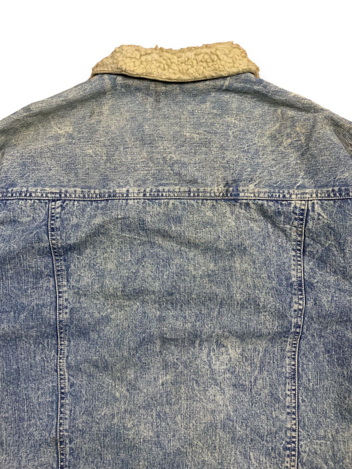 Japanese Brand Vintage Ice Fire Japan Oversized Sherpa Lined Denim Jacket Size US L / EU 52-54 / 3 - 14 Thumbnail