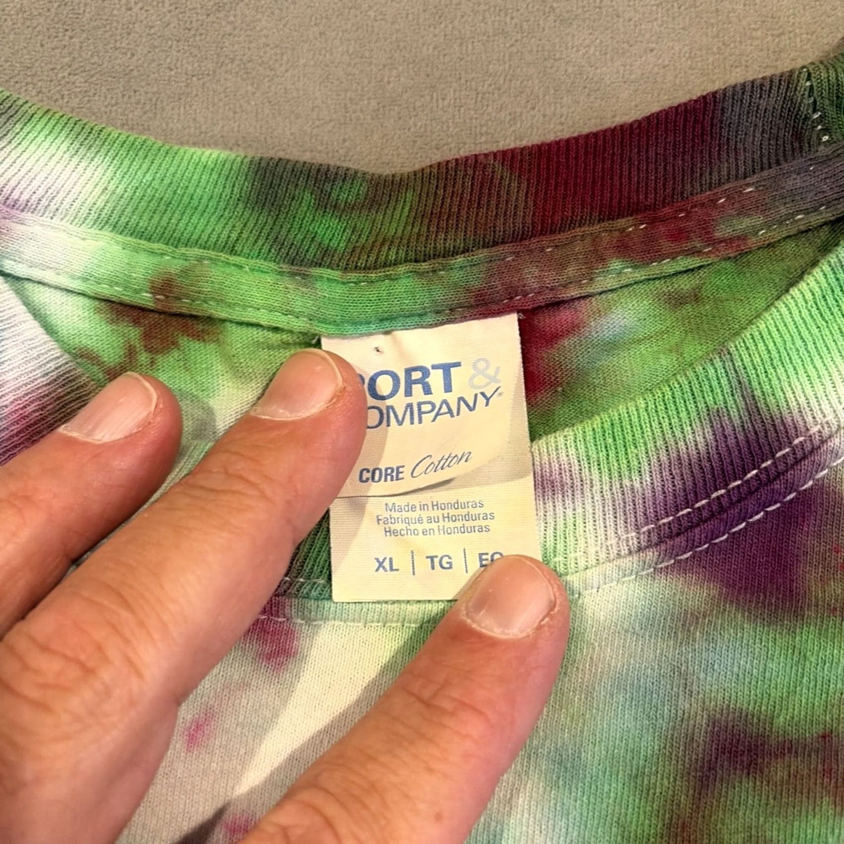 Port & Company Port & Company Tie Dye T Shirt YMCA CAMP WARREN XL Mens Multicolor Shirt Size US XL / EU 56 / 4 - 2 Thumbnail