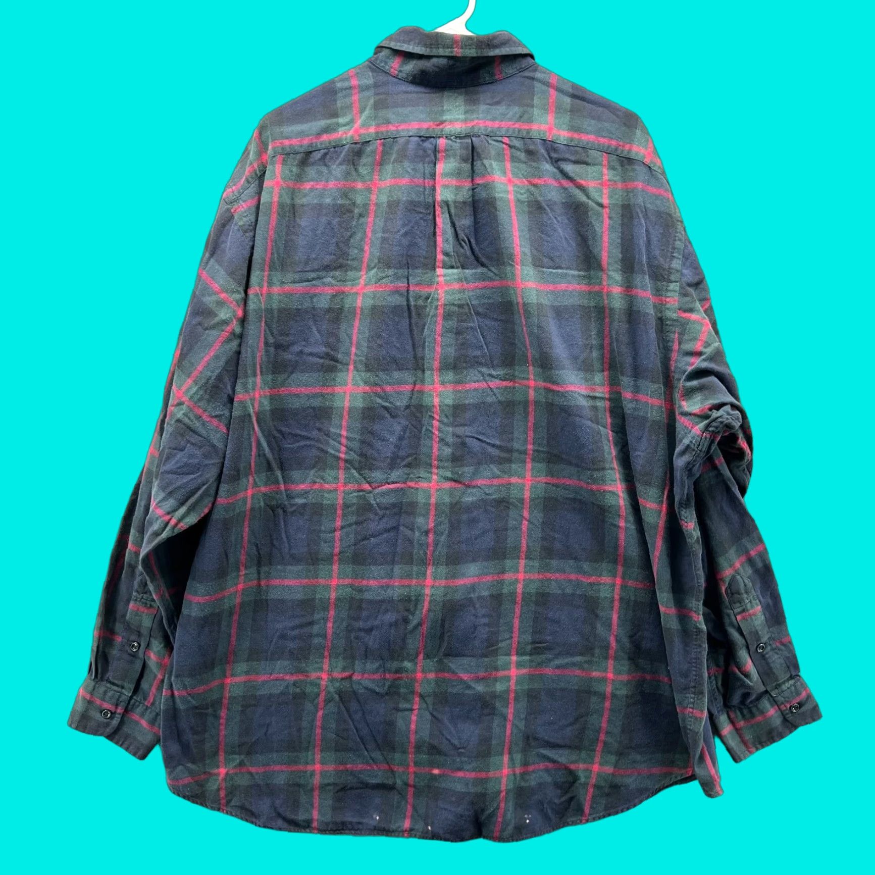 Polo Ralph Lauren VINTAGE Polo Ralph Lauren Shirt Mens XXL Blue Button Down Blackwatch Tartan Plaid Blake Size US XXL / EU 58 / 5 - 1 Thumbnail