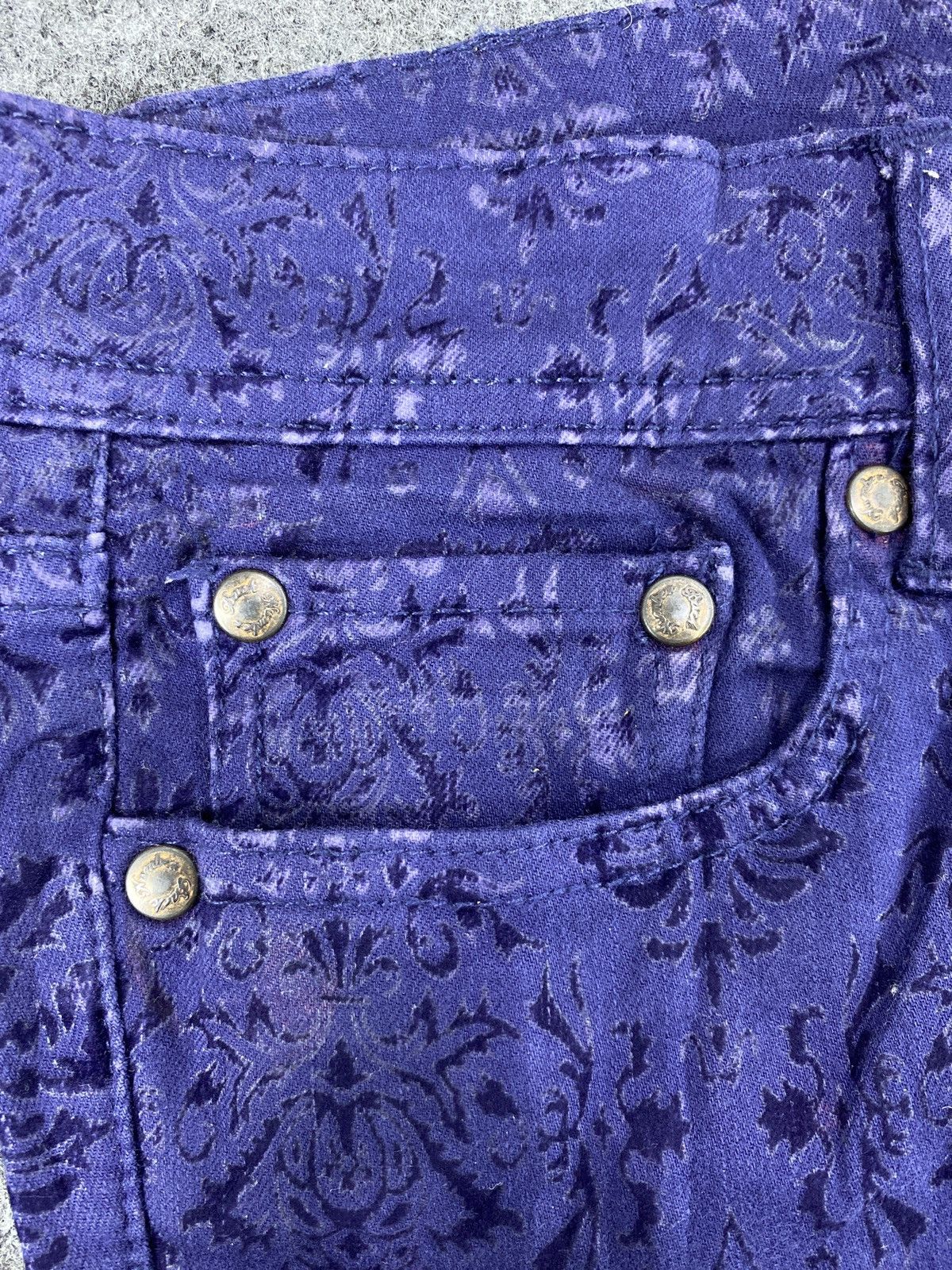 Jean Vintage Back Number Paisley Jeans - J1039 Size US 31 - 10 Thumbnail