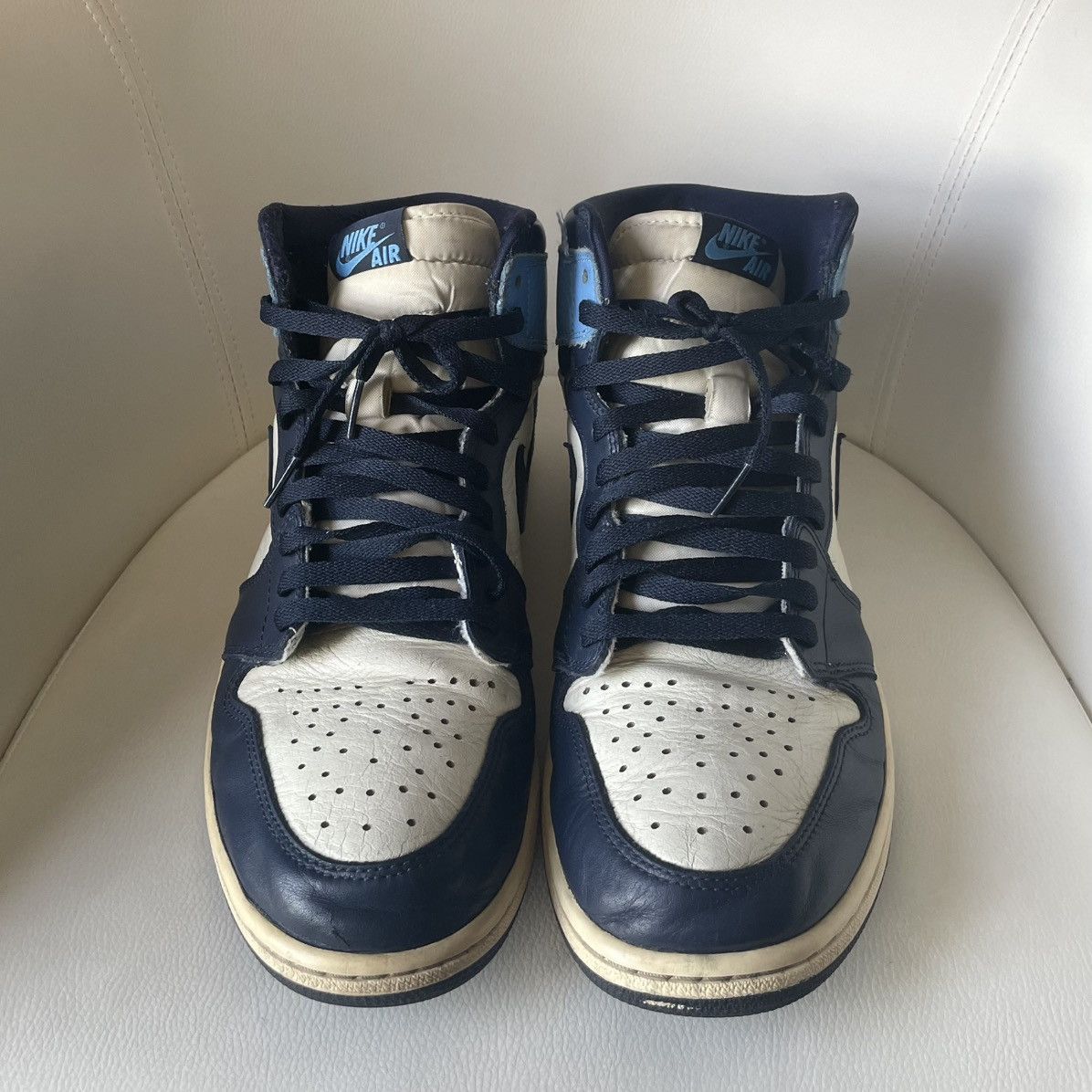 Jordan Brand Nike Air Jordan 1 High OG UNC Obsidian Size US 11.5 / EU 44-45 - 3 Thumbnail
