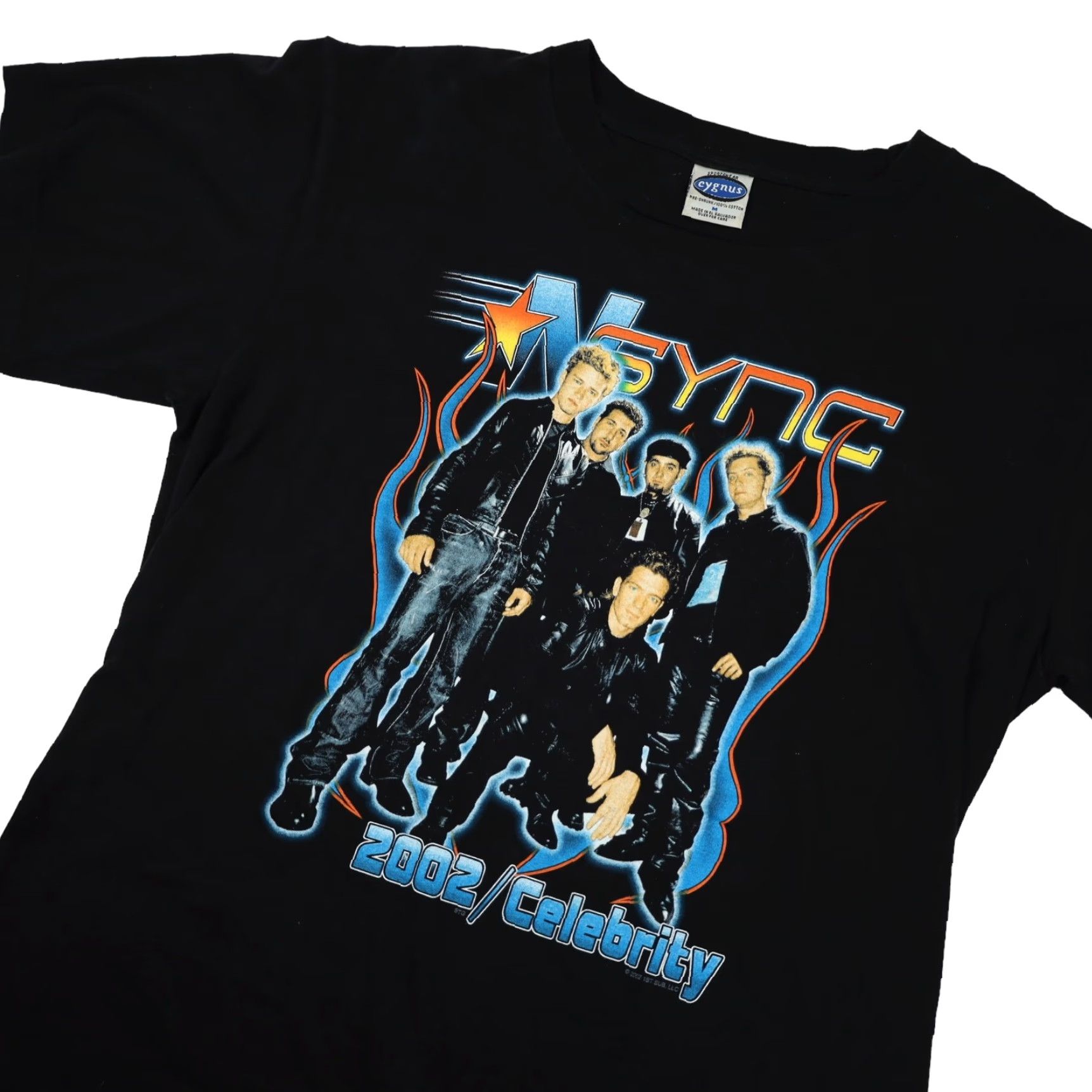 Vintage VINTAGE NSYNC 2002/Celebrity Tour Shirt Mens M Black T-Shirt Way off? Size US M / EU 48-50 / 2 - 2 Thumbnail