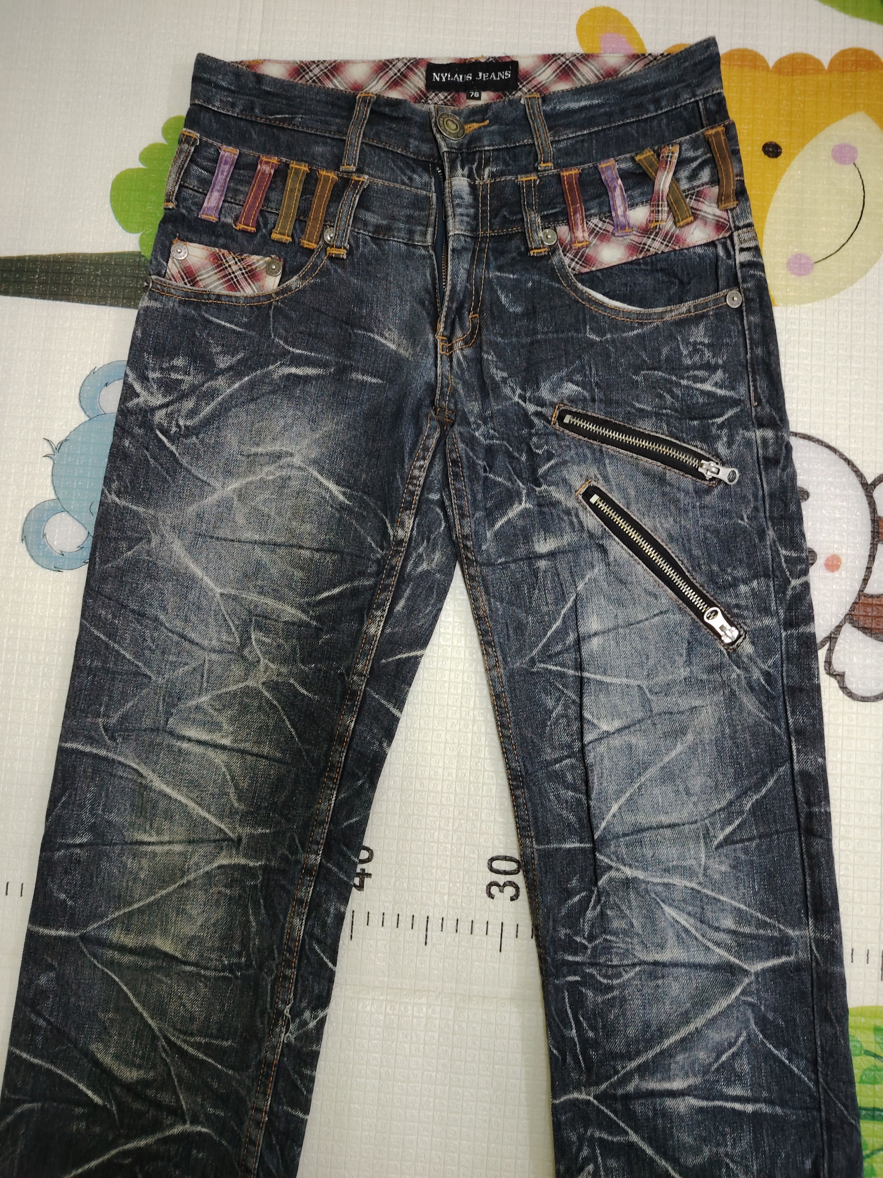 Kapital Nylaus Double Waist Denim Jeans Size US 30 / EU 46 - 3 Thumbnail