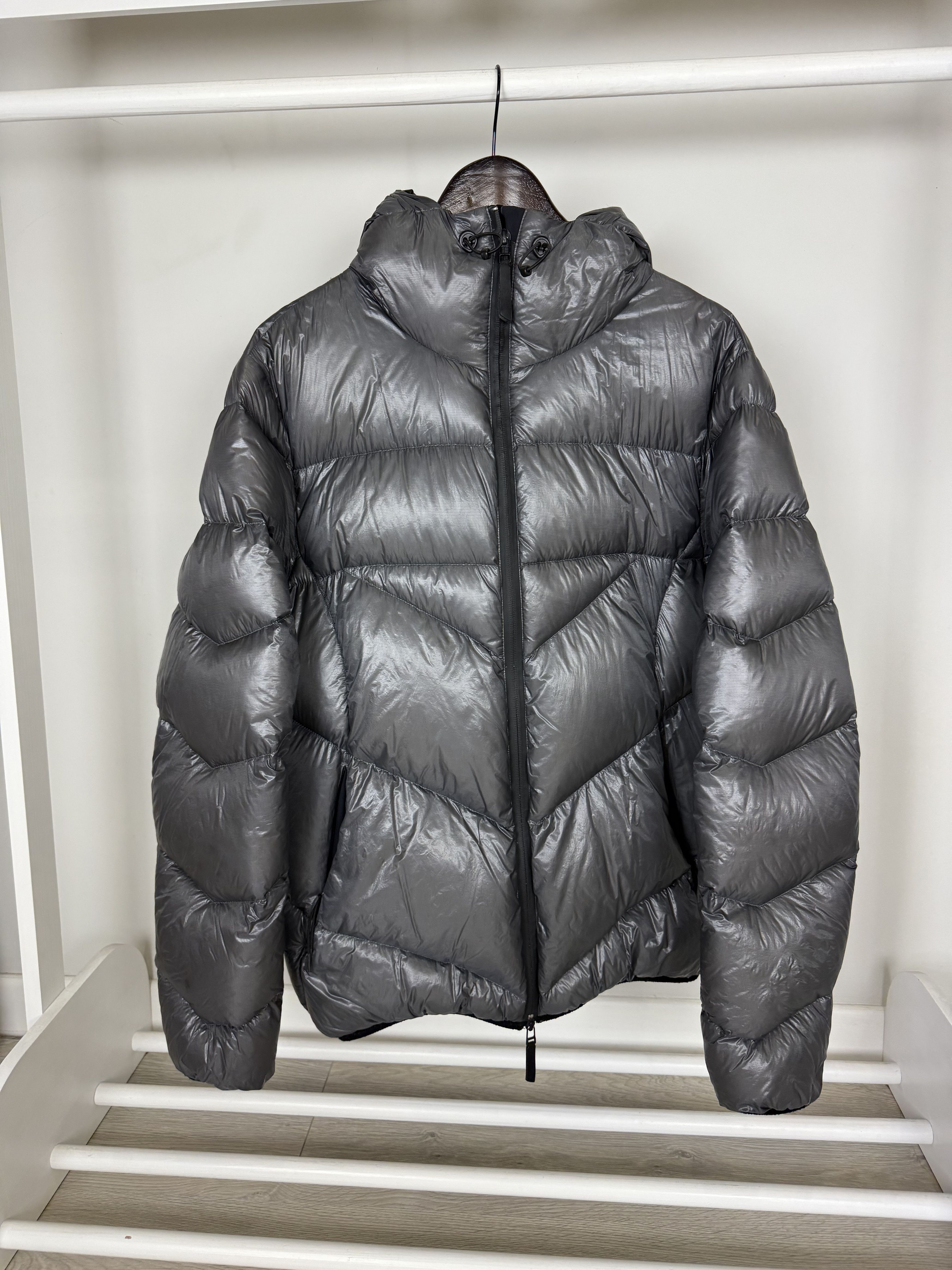 Isaora ISAORA Grey Down 7D Hooded Jacket Size US XXL / EU 58 / 5 - 1 Thumbnail