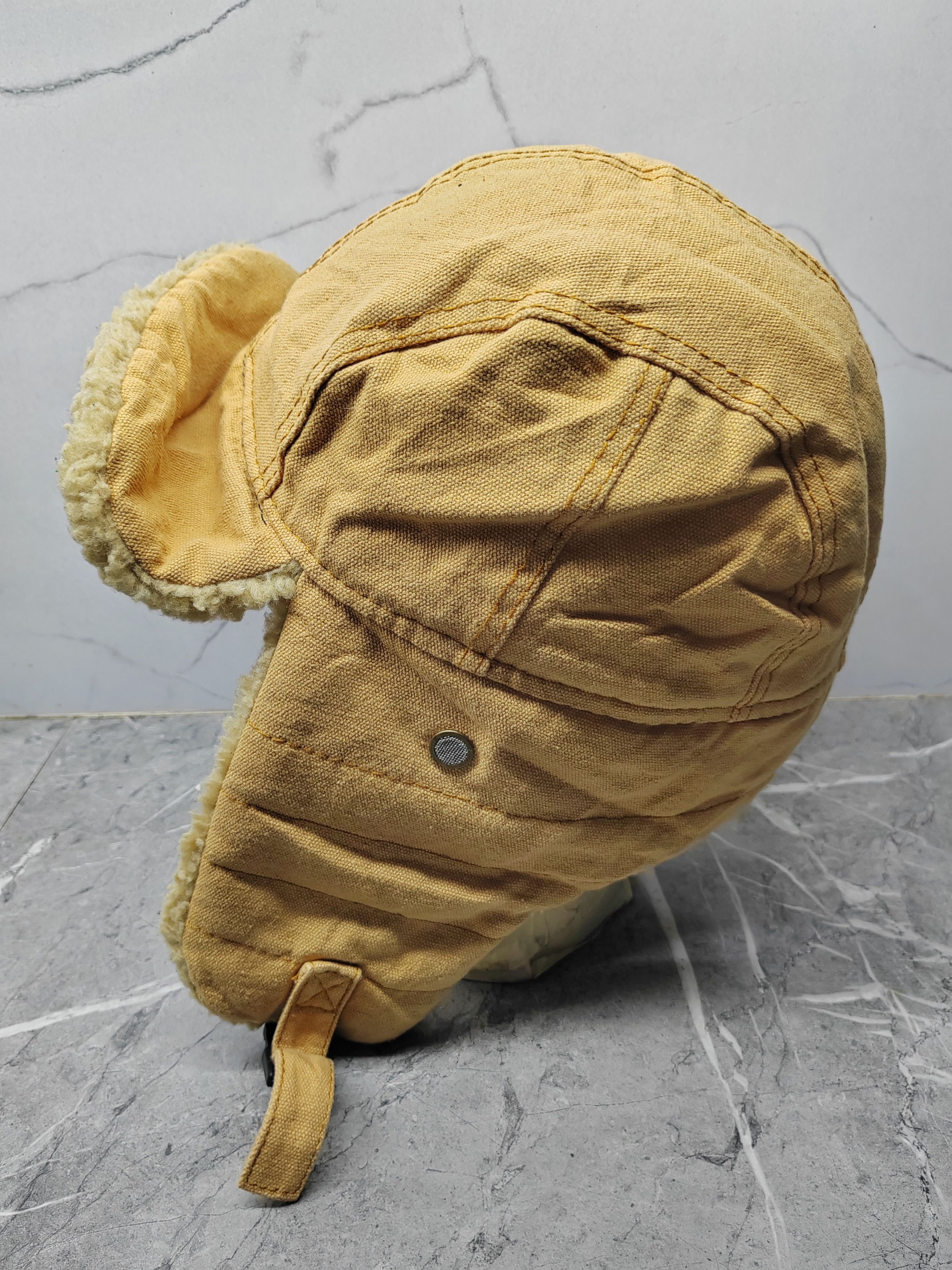 Japanese Brand Vintage Y2k Fleece Earflap Cap Hat Size ONE SIZE - 5 Thumbnail