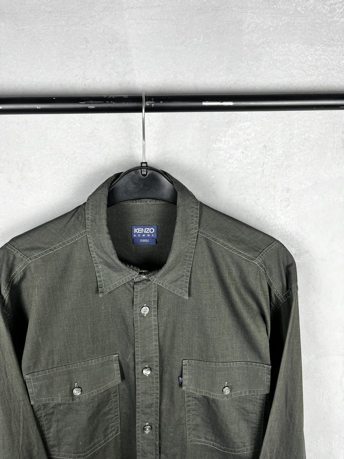 Kenzo × Vintage Vintage Kenzo Homme Shirt Size US XL / EU 56 / 4 - 3 Thumbnail