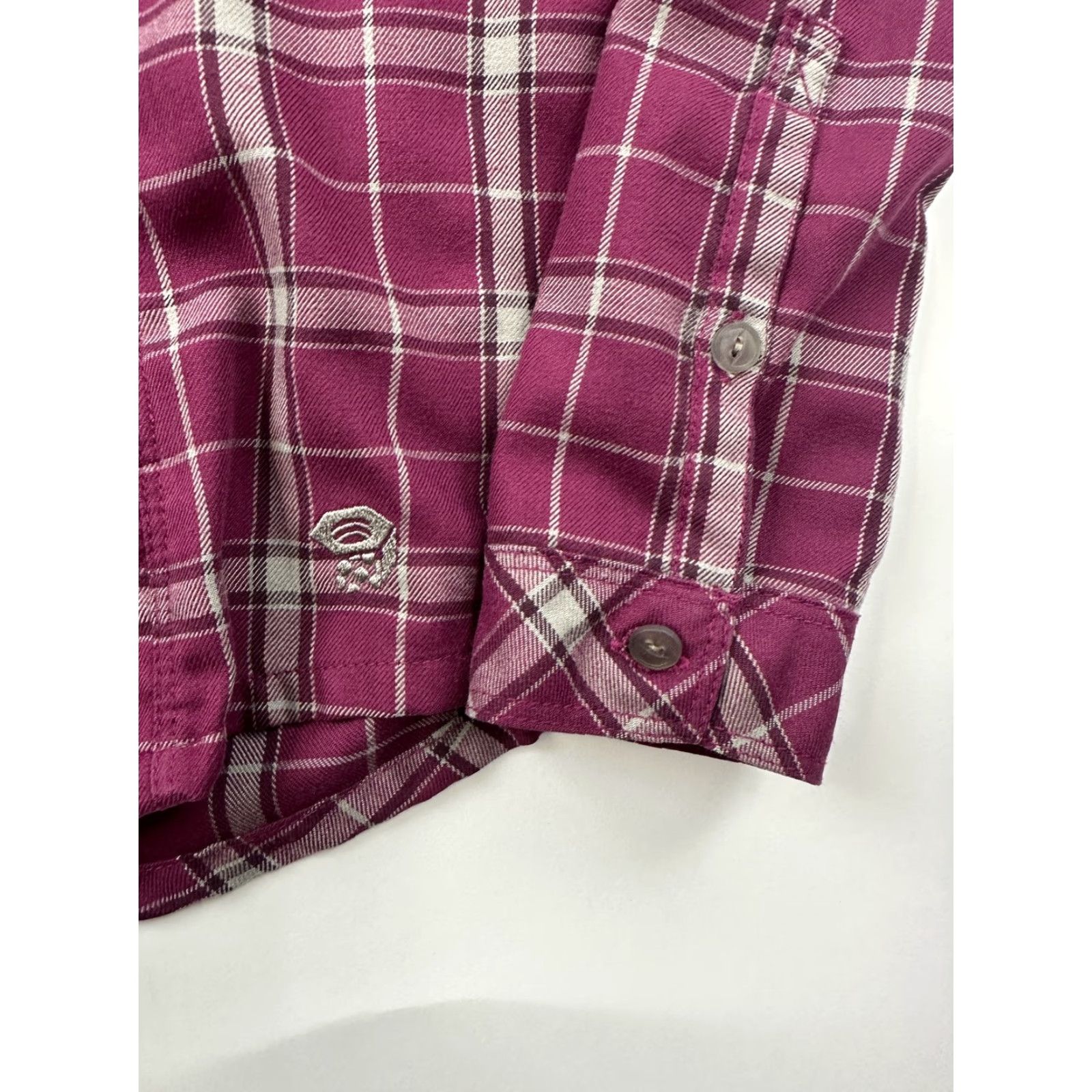 Mountain Hardwear Mountain Hardwear Shirt Womens 2 Purple Plaid Button-Down Outdoor Hiking Size XS / US 0-2 / IT 36-38 - 2 Thumbnail