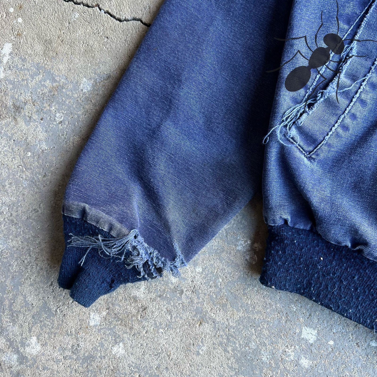 Carhartt × Vintage Vintage 1989 Carhartt blue Santa Fe distressed work jacket Size US M / EU 48-50 / 2 - 8 Thumbnail