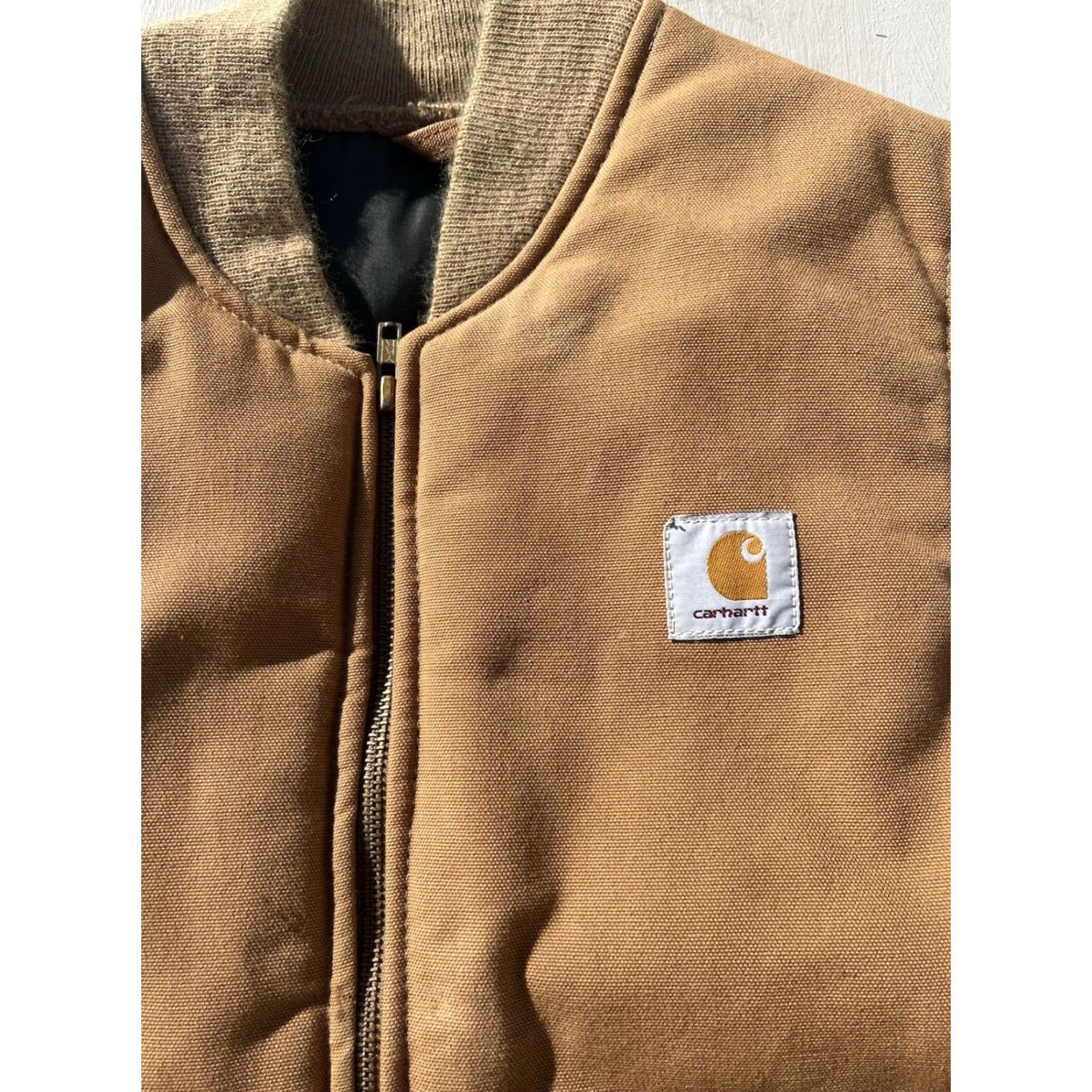 Carhartt Carhartt Vest Brown Solid MT Quilt Outdoor USA Duck Full Zip Mens Shirt Size US M / EU 48-50 / 2 - 2 Thumbnail