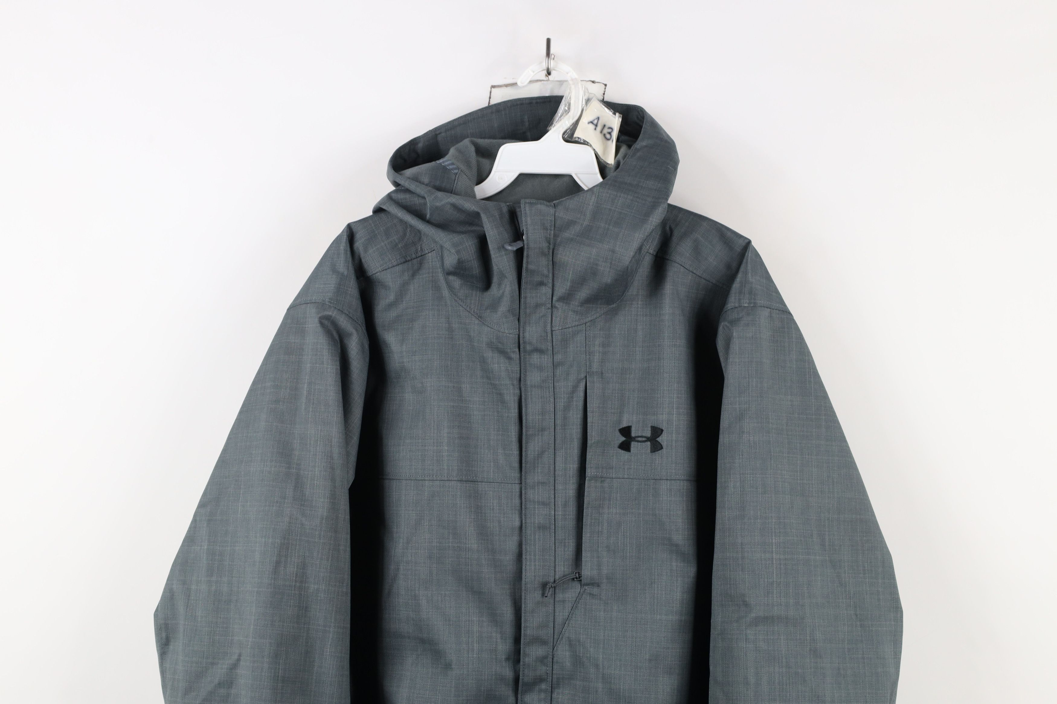 Under Armour × Vintage Under Armour Infrared Storm Full Zip Hooded Jacket Gray Size US L / EU 52-54 / 3 - 2 Thumbnail