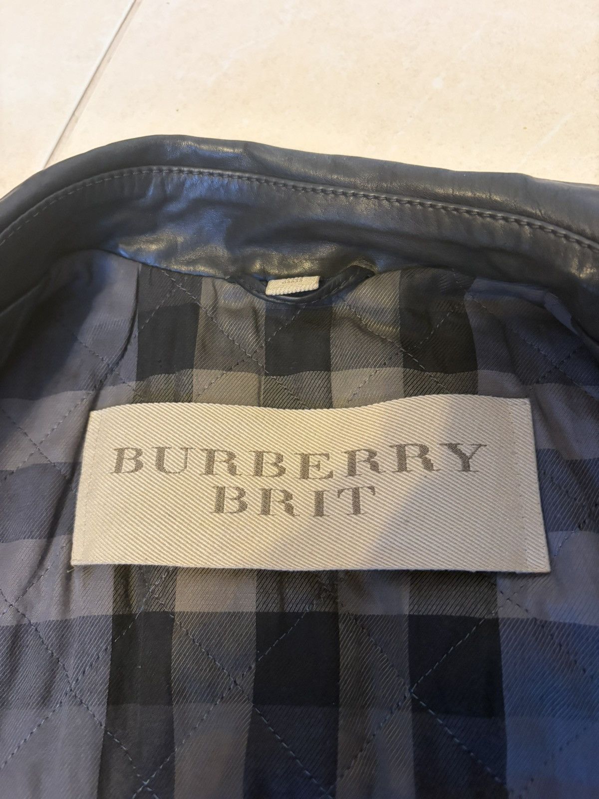 Burberry Burberry Brit Silver Studded Leather Jacket Size S / US 4 / IT 40 - 4 Thumbnail