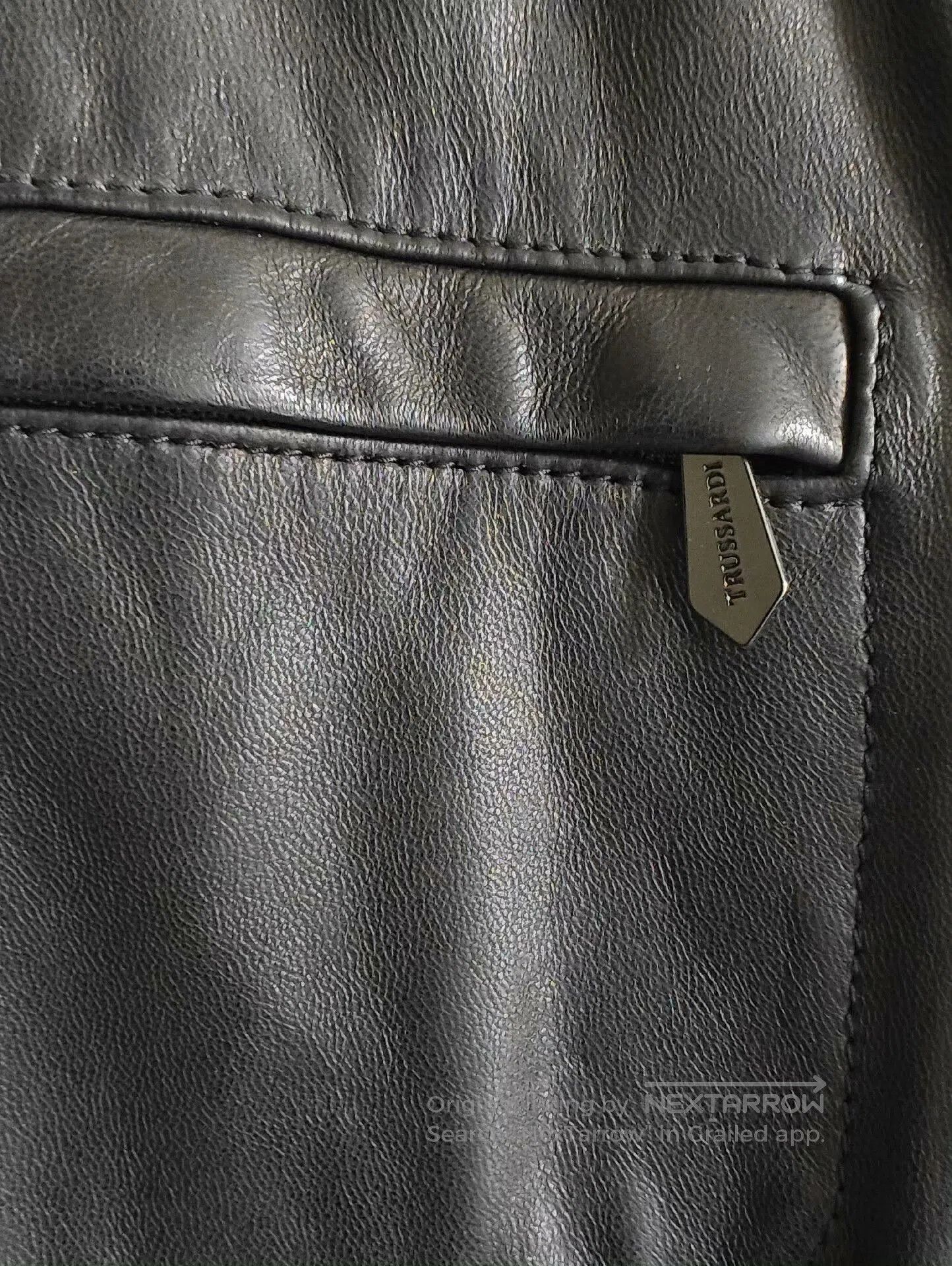 Trussardi Trussardi Lambskin Leather Jacket. Size US M / EU 48-50 / 2 - 4 Thumbnail