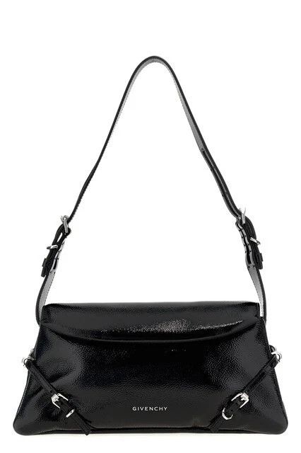 Givenchy GIVENCHY Voyou Black Leather Shoulder Bag New And Authentic Size ONE SIZE - 1 Thumbnail