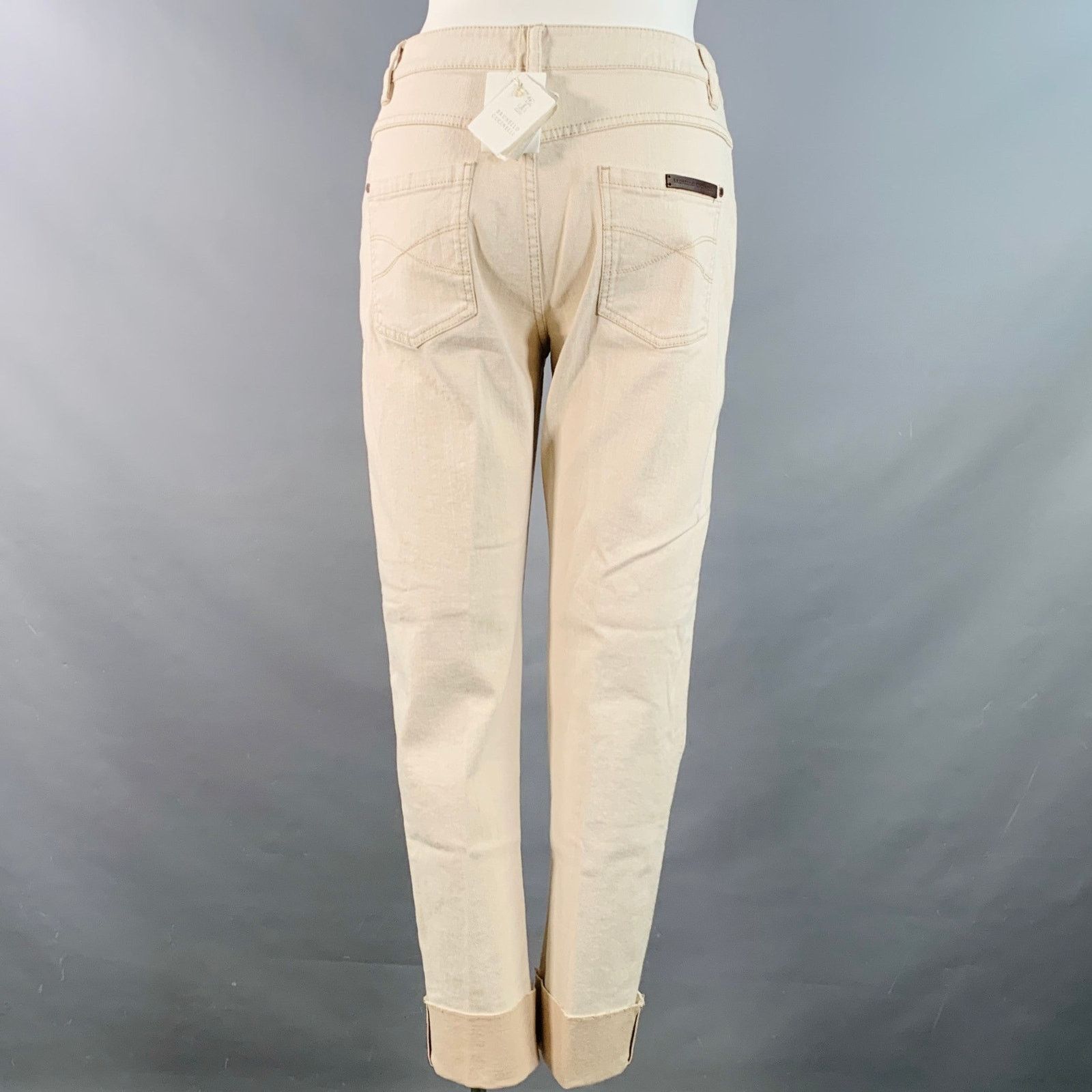 Brunello Cucinelli BRUNELLO CUCNELLI Cotton Twill Monili Cuffed Casual Pants Size 32" / US 10 / IT 46 - 3 Thumbnail