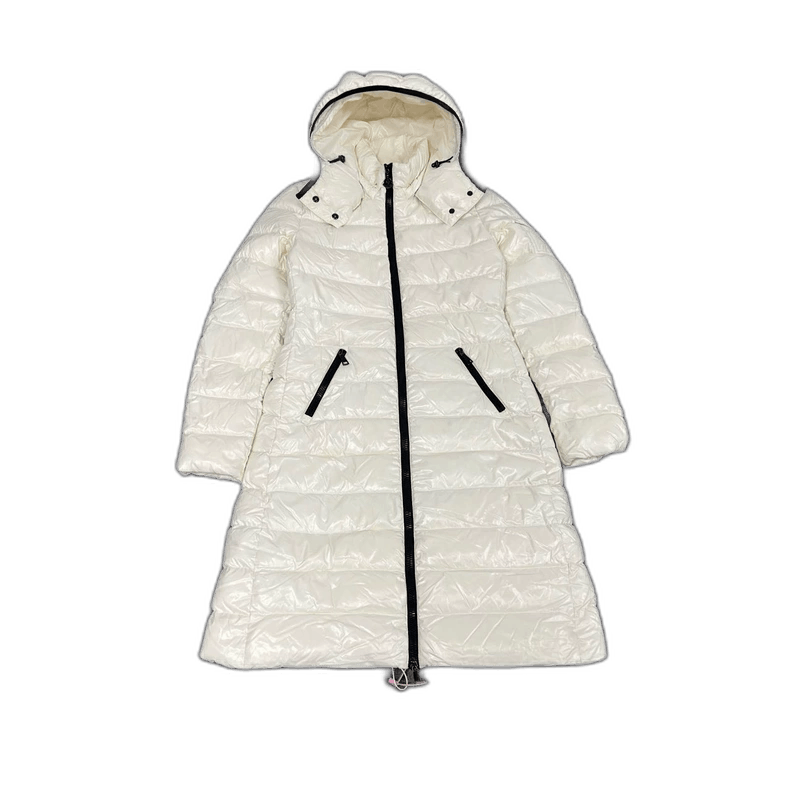 Moncler Moncler Long White Down Jacket Size XXS / US 00 / IT 34 - 1 Thumbnail