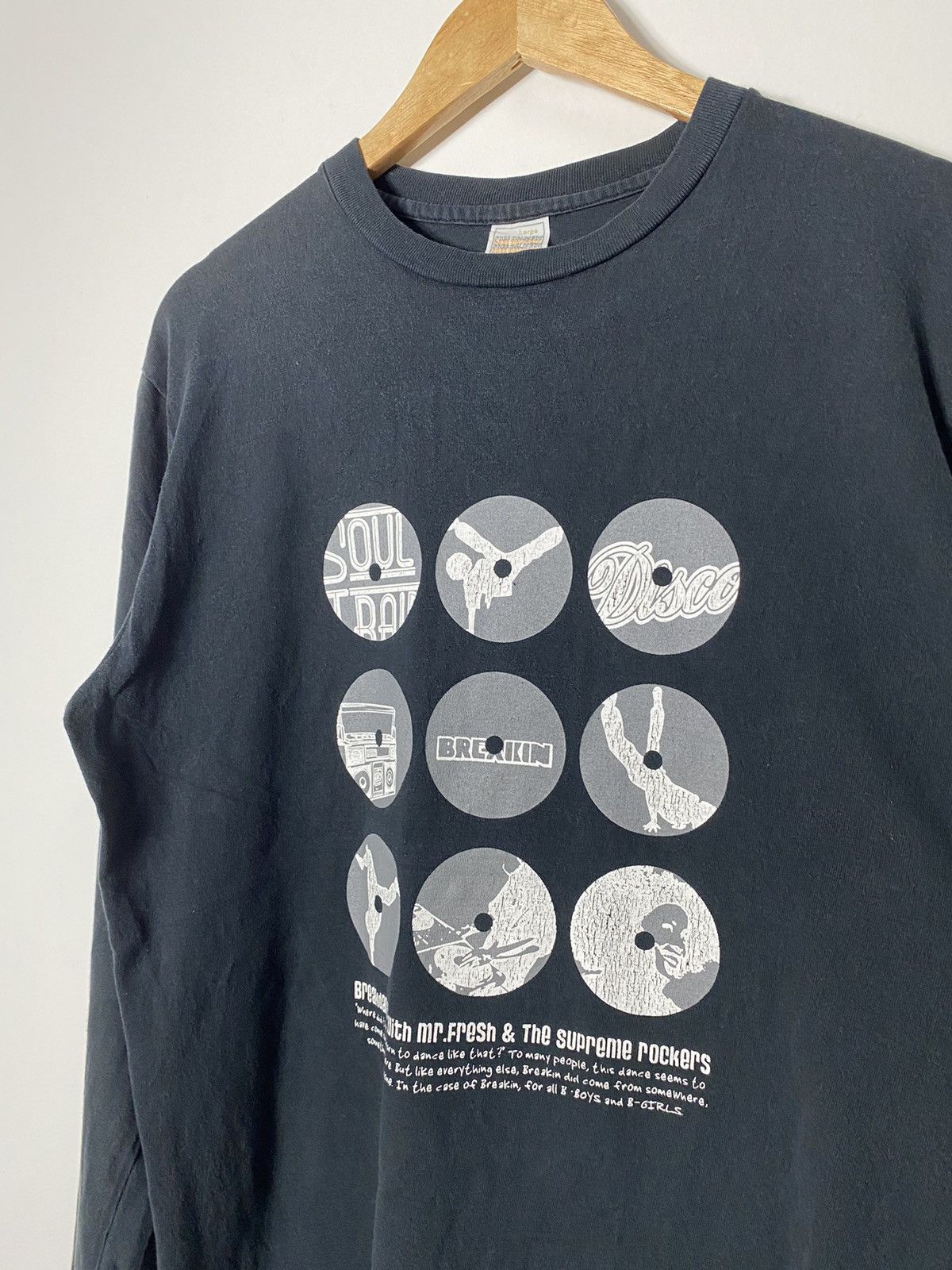 Vintage Free Delivery Dj Longsleeve T-shirt Size US L / EU 52-54 / 3 - 2 Thumbnail