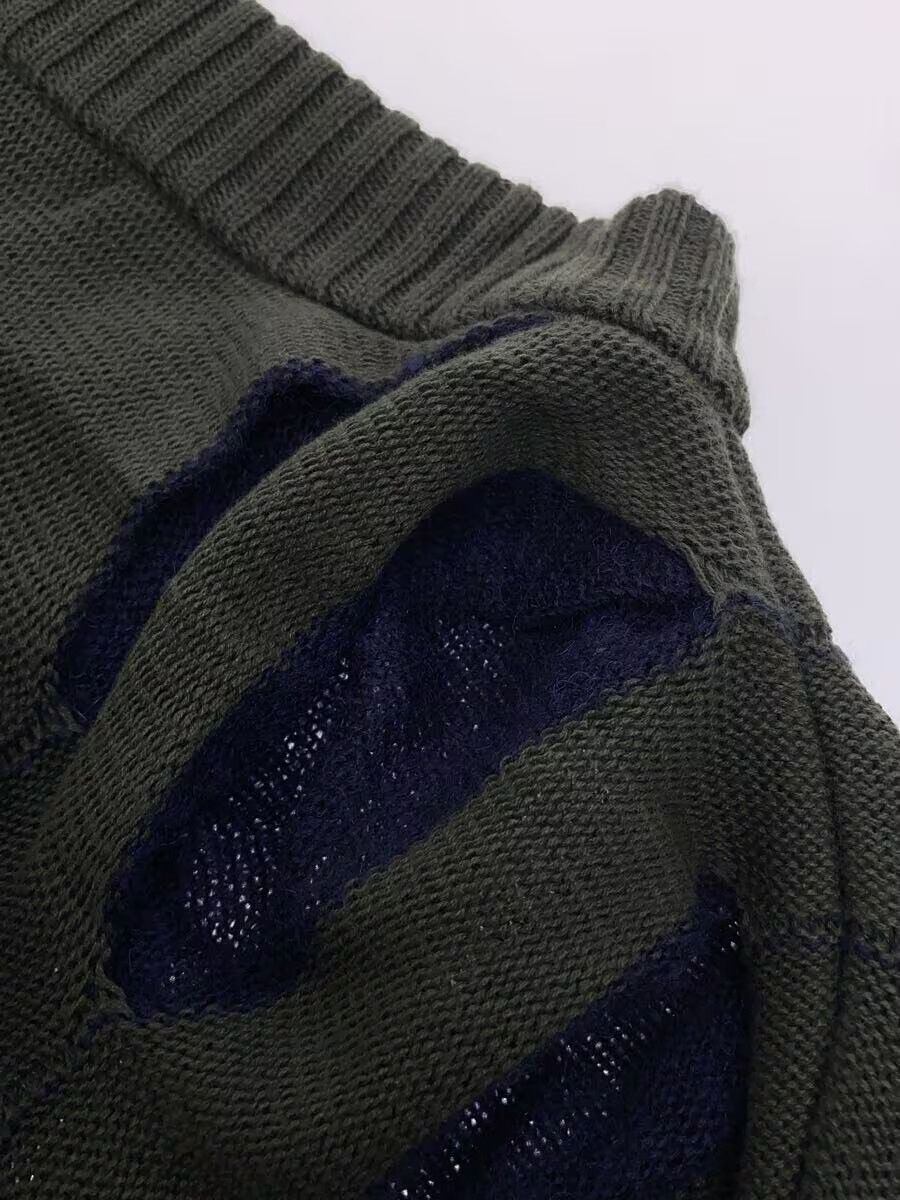 Y's × Yohji Yamamoto Slashed Knit Cardigan Size US M / EU 48-50 / 2 - 3 Thumbnail
