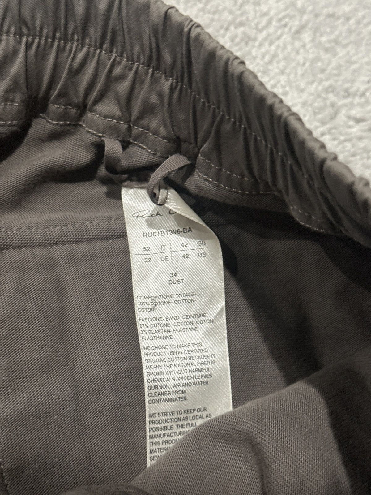 Rick Owens Rick Owens Fogachine Gray Mastaodon Joggers Size US 34 / EU 50 - 4 Thumbnail