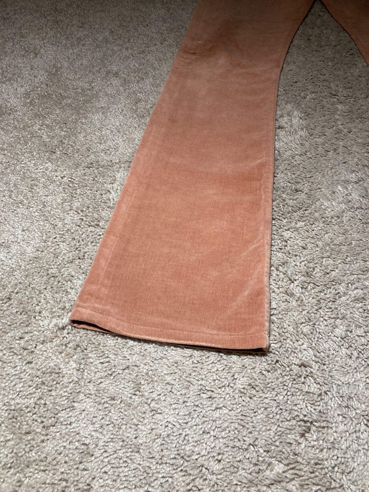 Dior AW05 Dior Velvet Peach Semi Flare Jeans Skinny 2005 Hedi Size US 27 - 5 Thumbnail