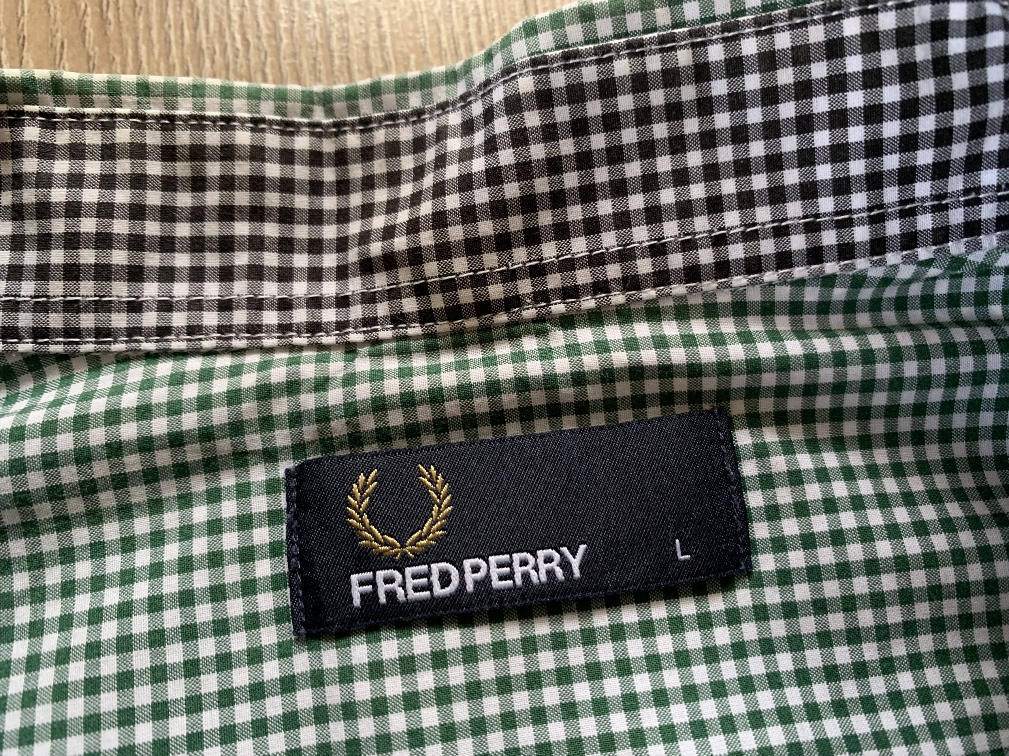 Fred Perry Fred Perry Short Sleeve Micro Plaid Cotton Shirt Size US L / EU 52-54 / 3 - 8 Thumbnail