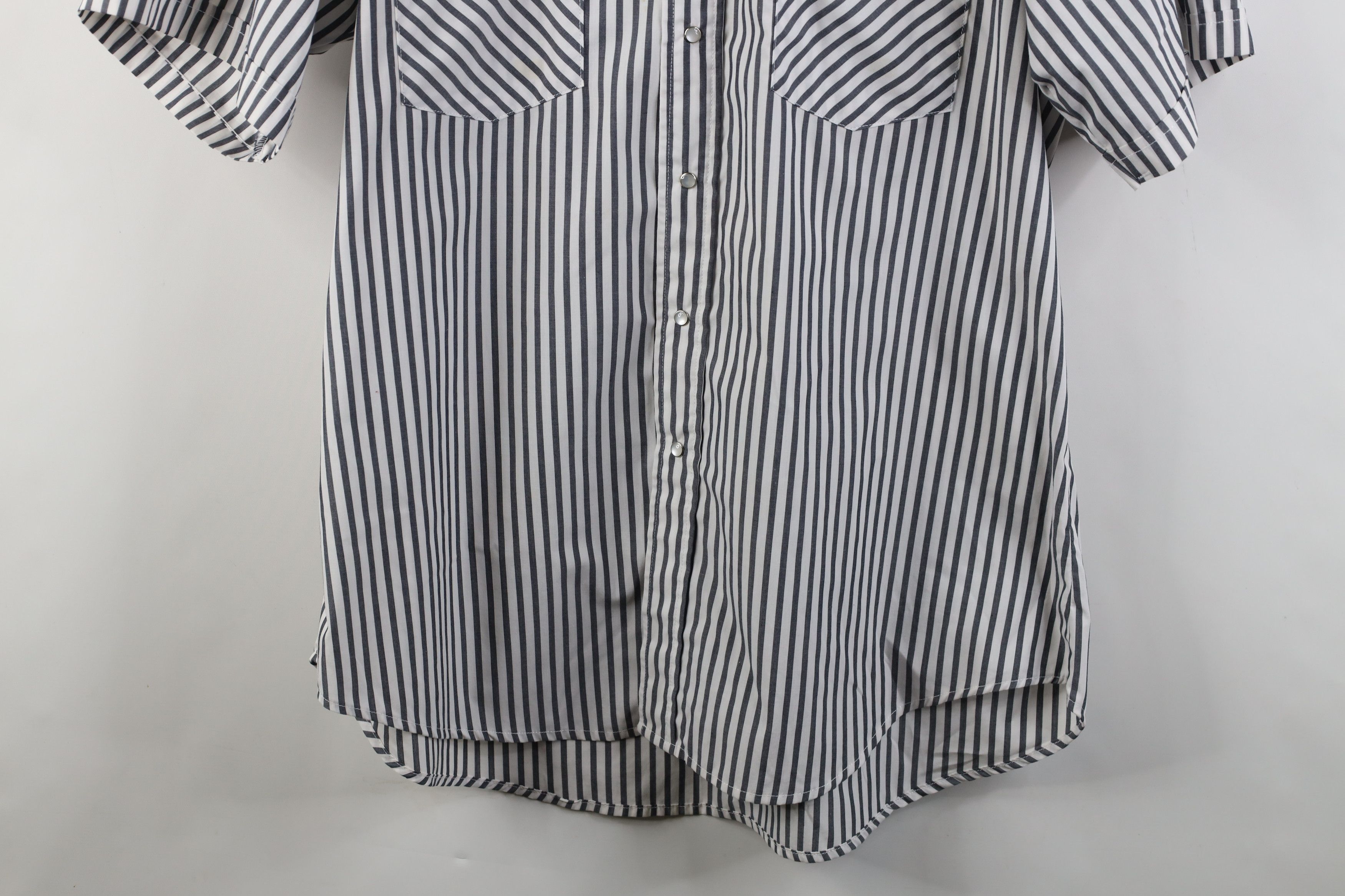 Vintage Vintage 90s Rockabilly Cowboy Striped Snap Button Shirt Size US XL / EU 56 / 4 - 3 Thumbnail