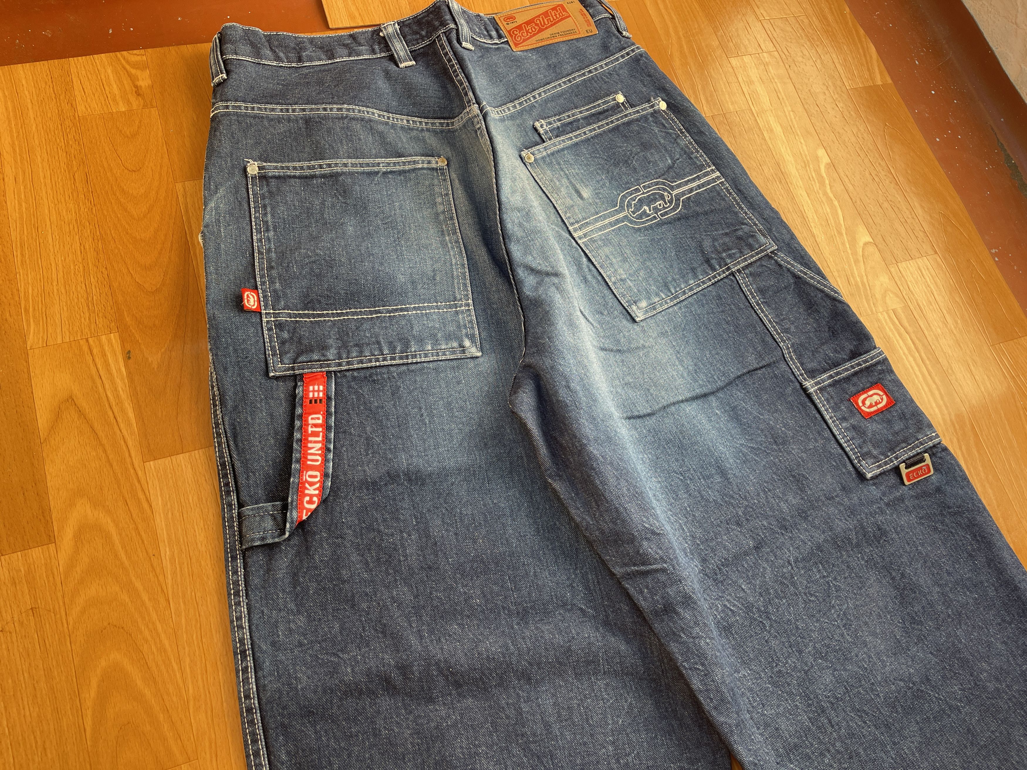 Ecko Unltd. Ecko Unltd jeans, baggy, vintage 90s hip hop skater Y2K W 34 Size US 34 / EU 50 - 2 Thumbnail