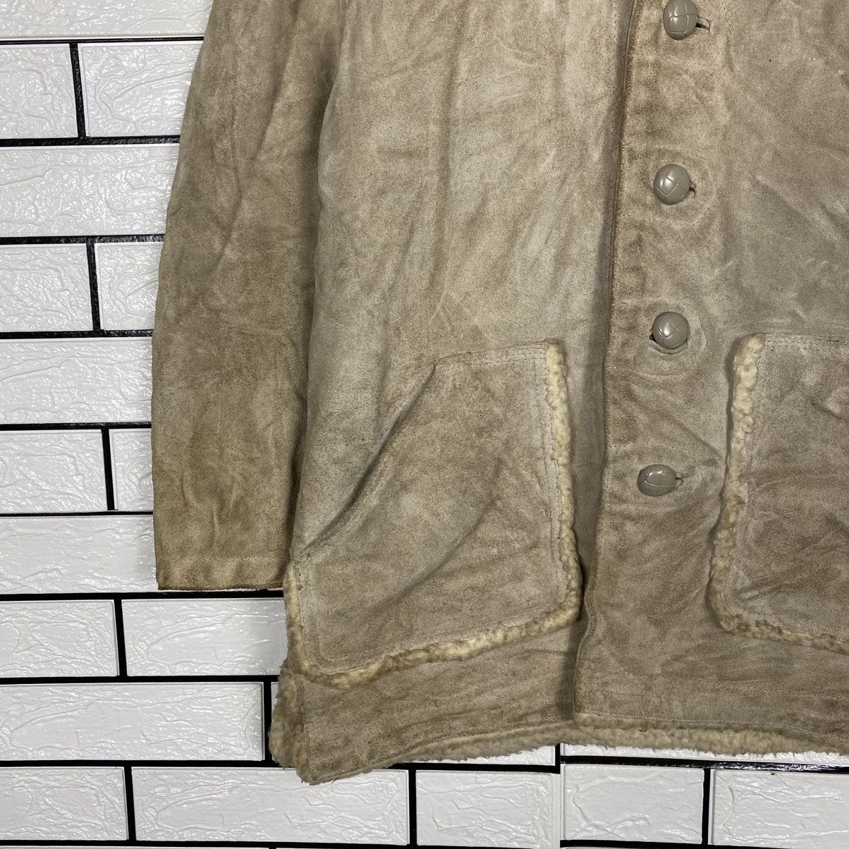 Marlboro 📌Vintage Marlboro Sherpa Genuine Leather Jacket Workwear Size US M / EU 48-50 / 2 - 5 Thumbnail