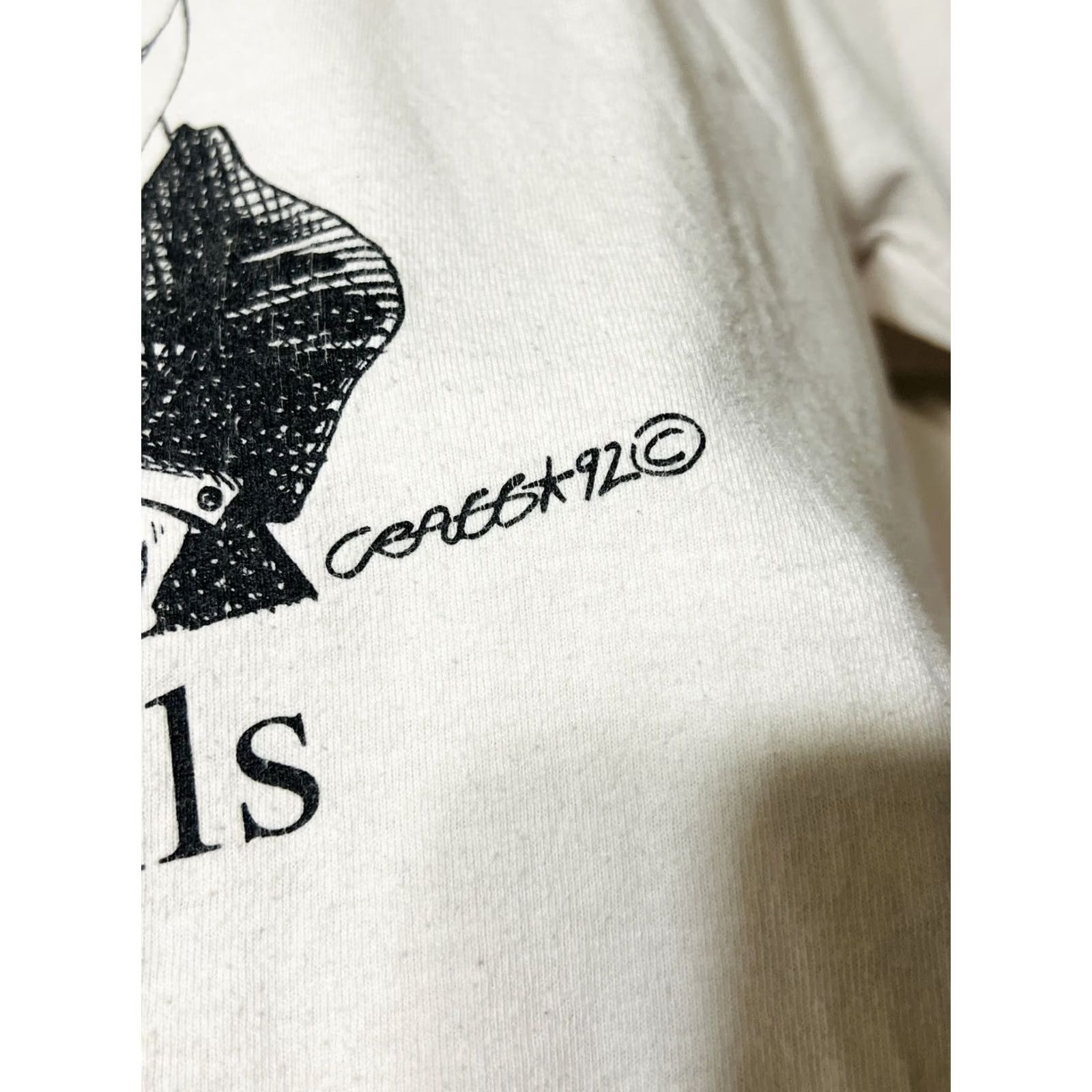 Soffe VINTAGE HG Wells Author Caricature T Shirt 1992 Soffe XL USA White Men 90s Shirt Size US XL / EU 56 / 4 - 4 Thumbnail