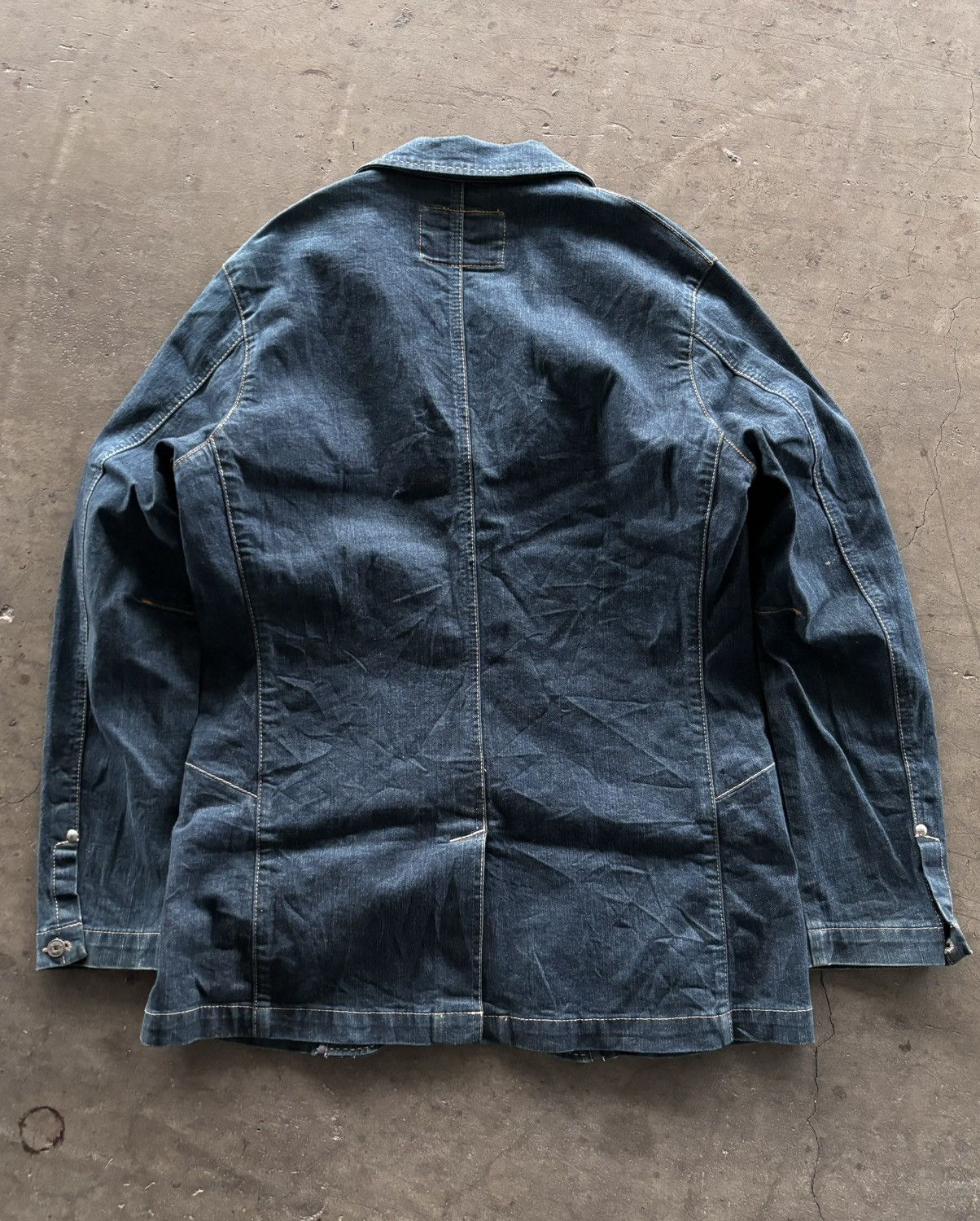 Marithe + Francois Girbaud 1990s Marithe Fancois Girbaud Denim Jacket Size US L / EU 52-54 / 3 - 6 Thumbnail
