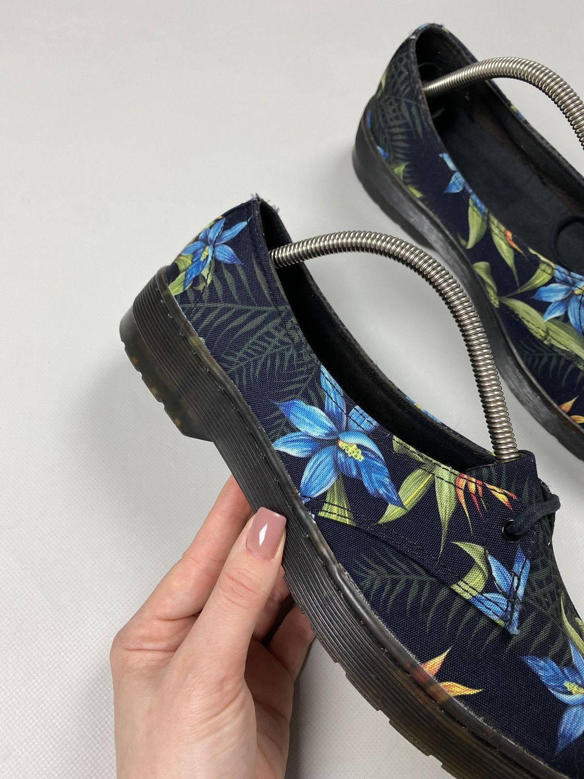 Dr. Martens Dr. Martens Morada Canvas Black Hawaiian Ballets Flats Size US 11 / IT 41 - 3 Thumbnail