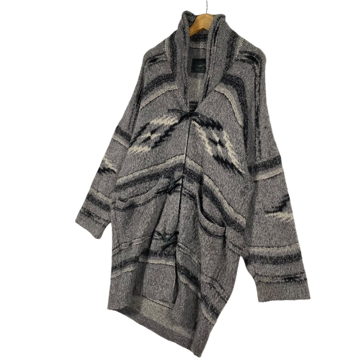 Hysteric Glamour × Japanese Brand Vintage Hysteric Glamour Aztec Native Cardigan Fleece F Size Size ONE SIZE - 3 Thumbnail